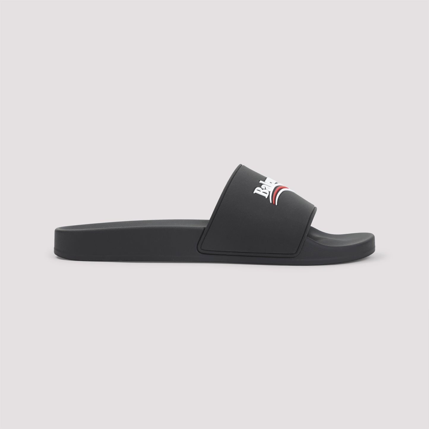 Balenciaga Pool Rubber Political Logo Slide