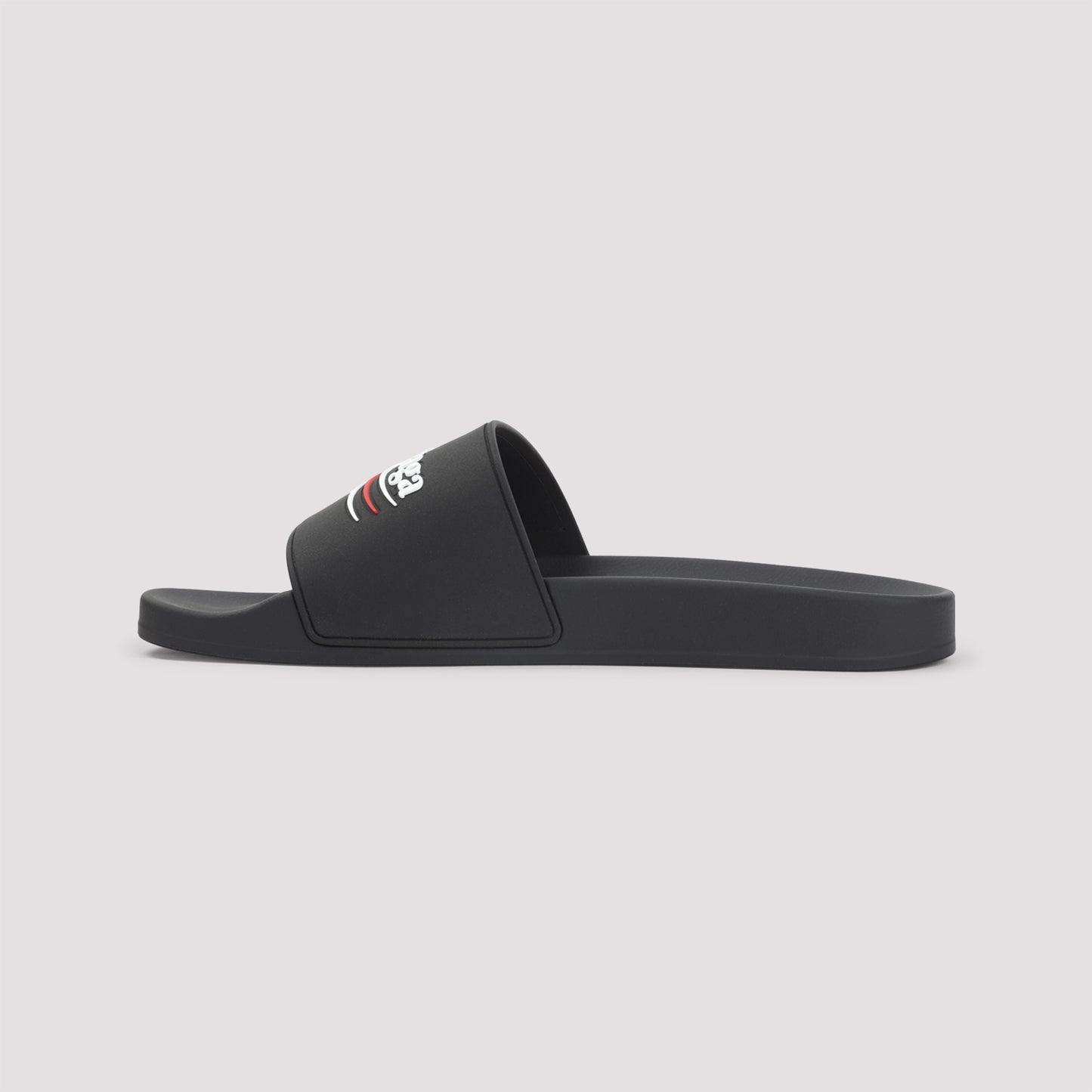 Balenciaga Pool Rubber Political Logo Slide
