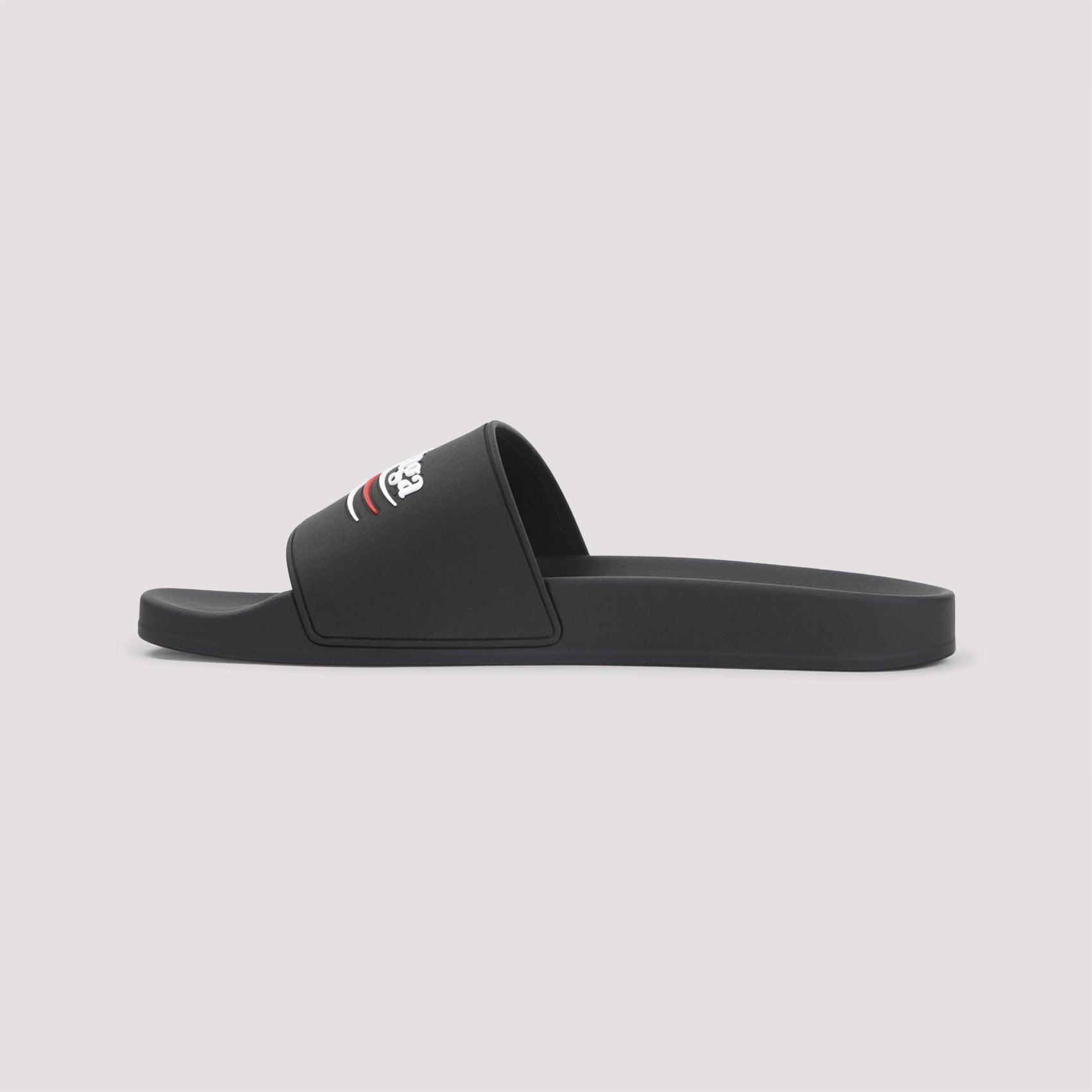 Balenciaga Pool Rubber Political Logo Slide