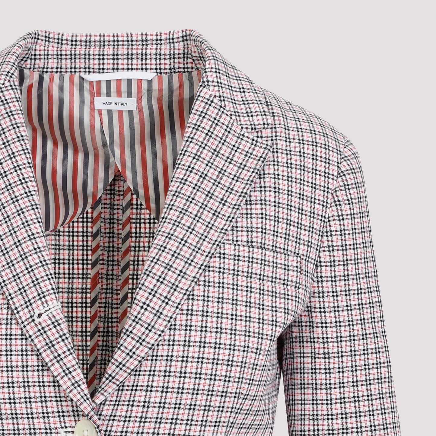 Thom Browne Small Check Cotton Jacket