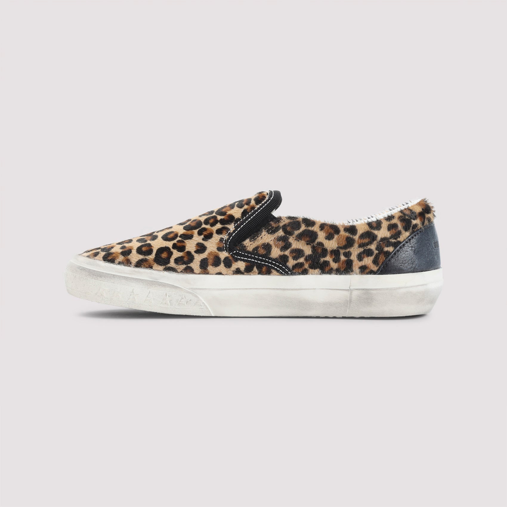 Golden Goose Leopard Slip-On Sneakers