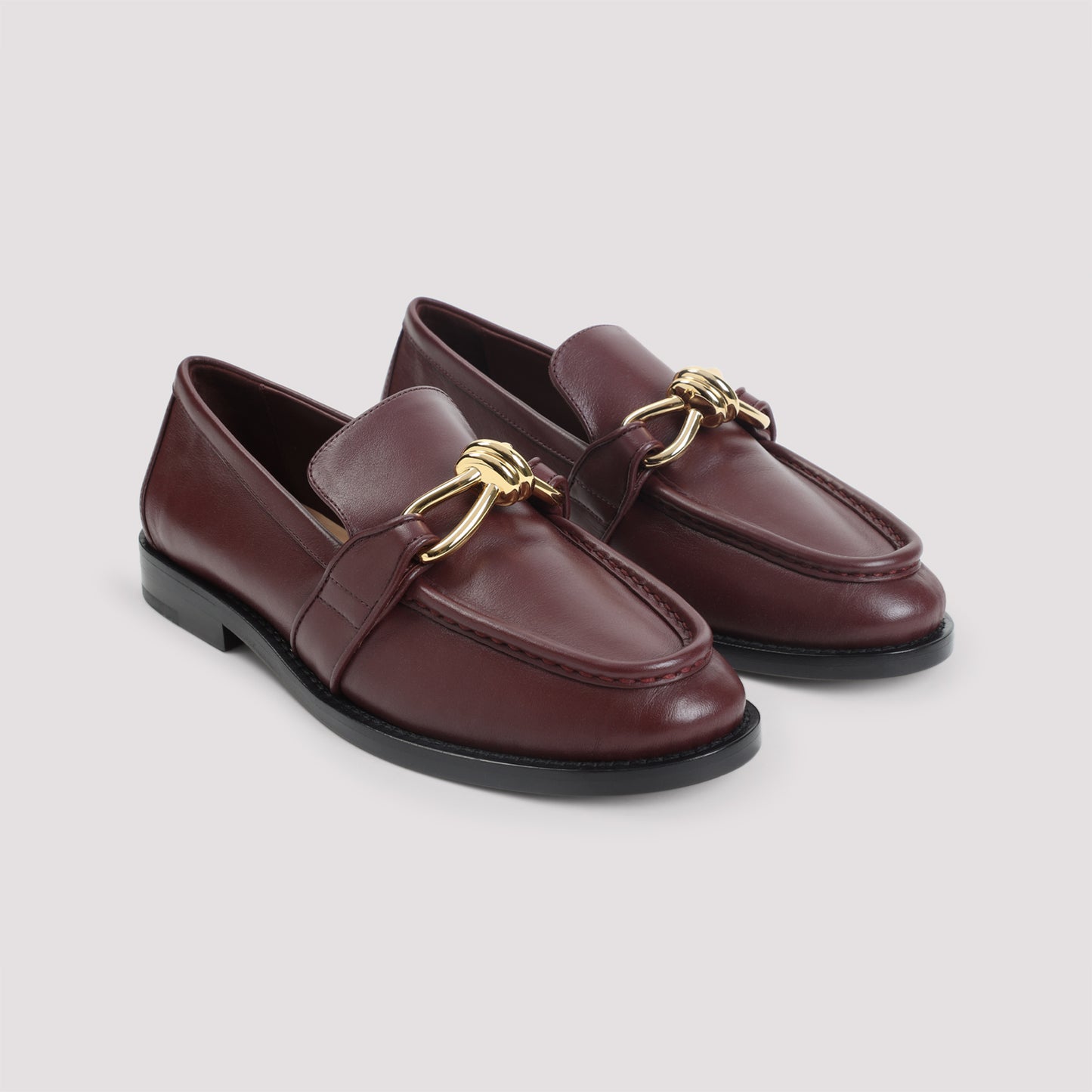 Bottega Veneta Astair Metallic Knot Loafer