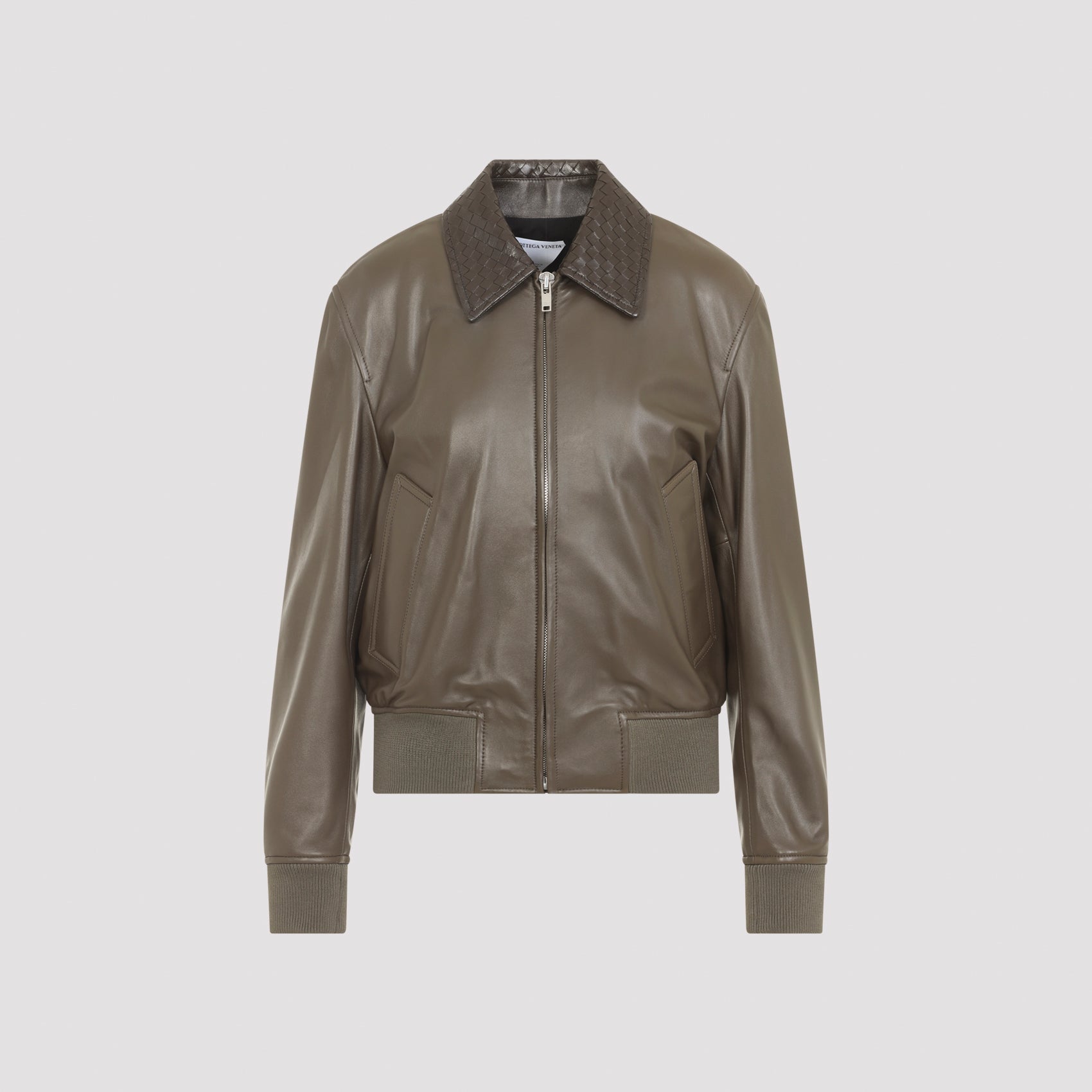 Bottega Veneta Leather Bomber Jacket