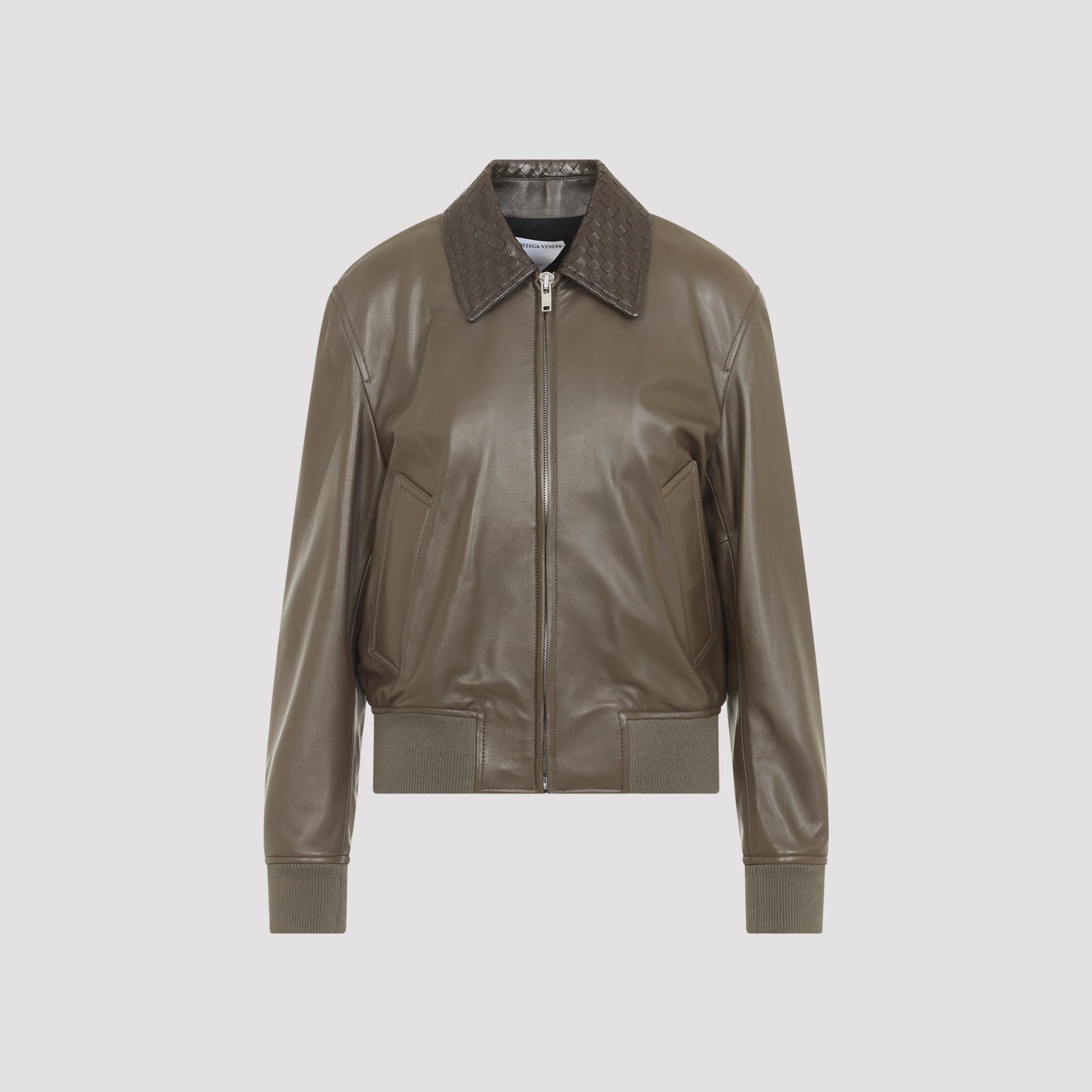 Bottega Veneta Leather Bomber Jacket
