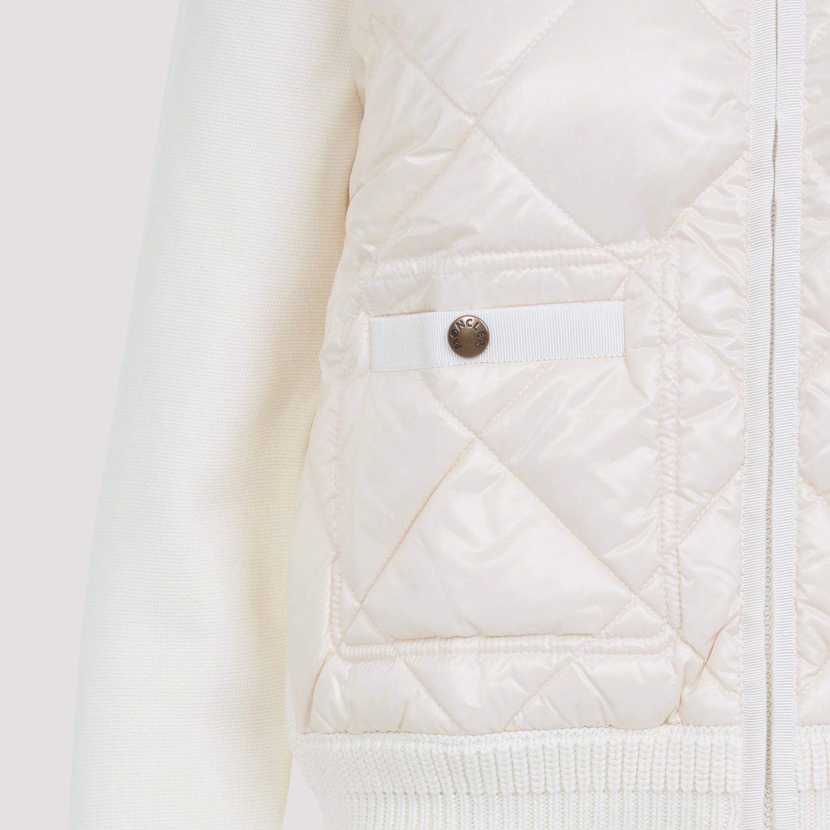 Moncler Quilted Knit Cardigan