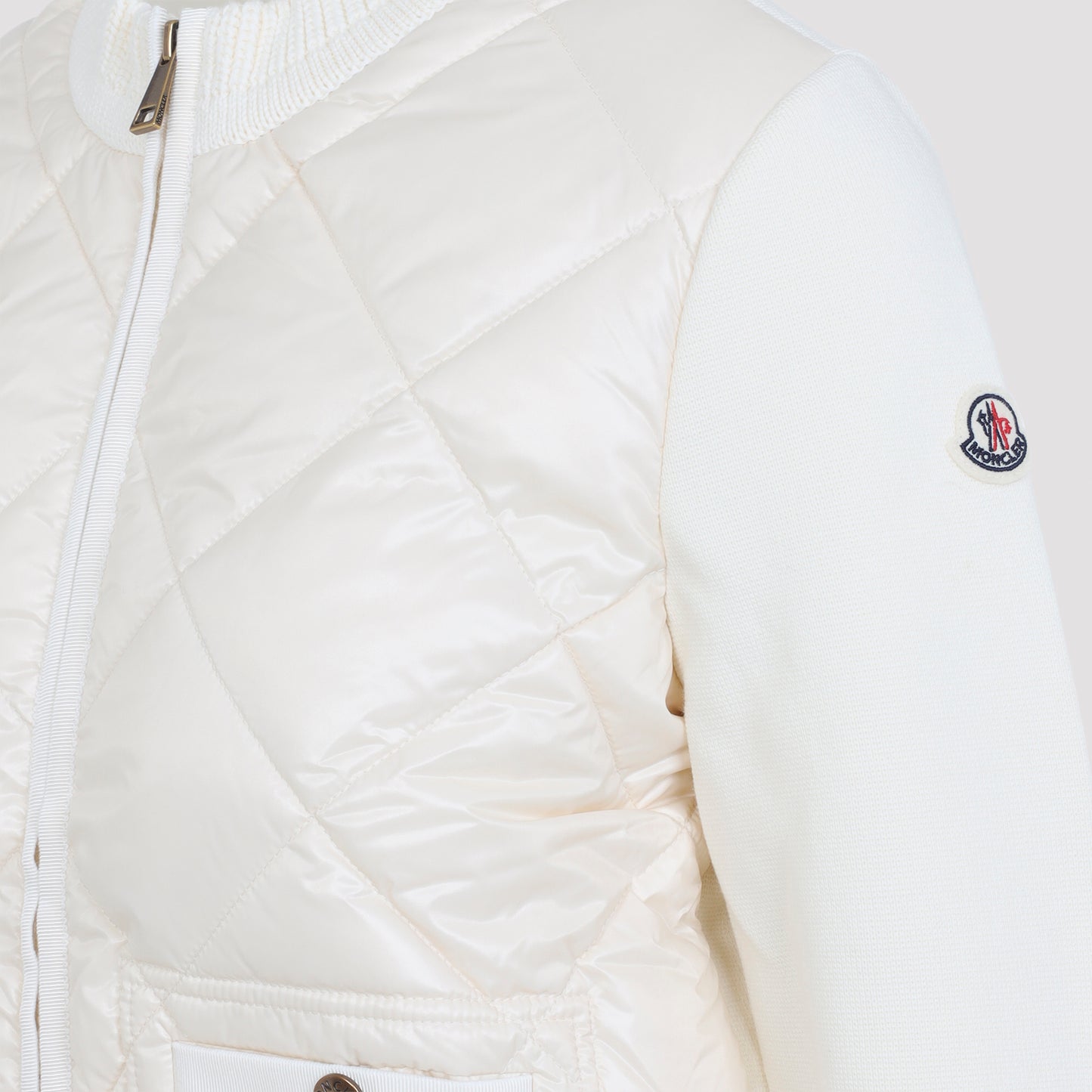Moncler Quilted Knit Cardigan
