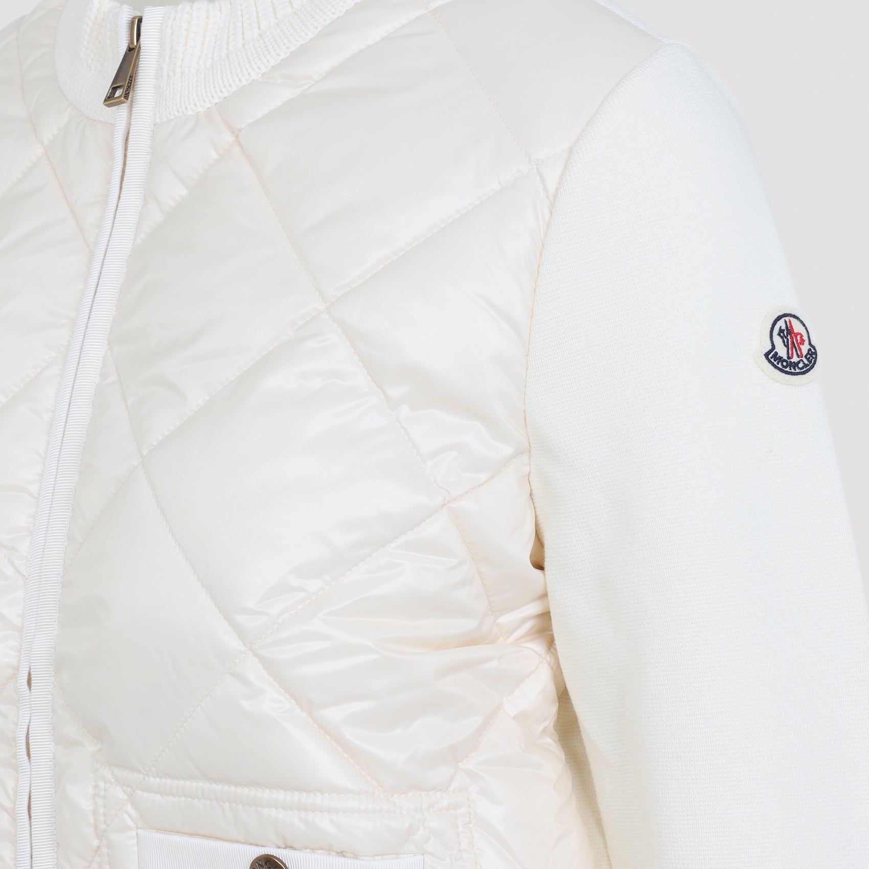 Moncler Quilted Knit Cardigan