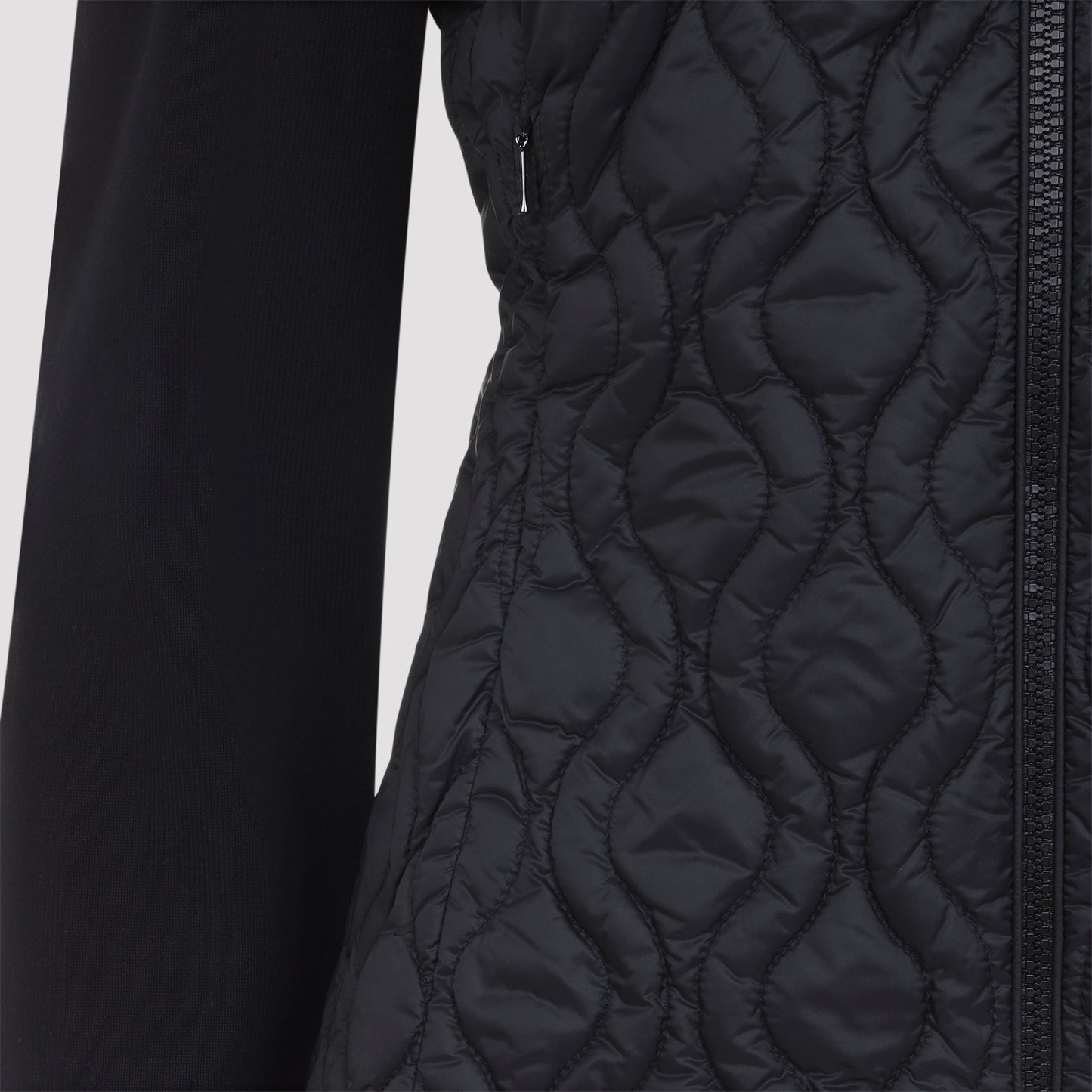 Moncler Quilted Zip-Up Cardigan