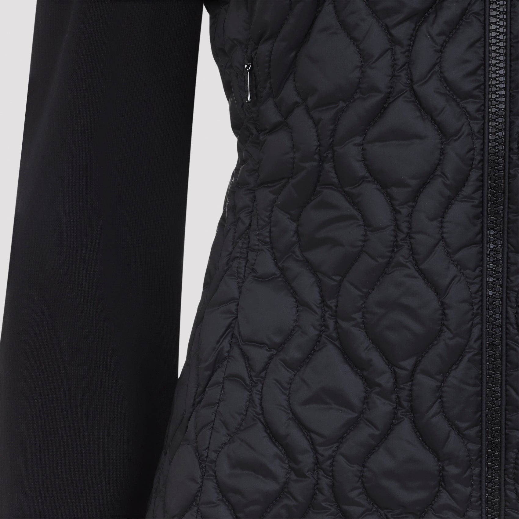 Moncler Quilted Zip-Up Cardigan
