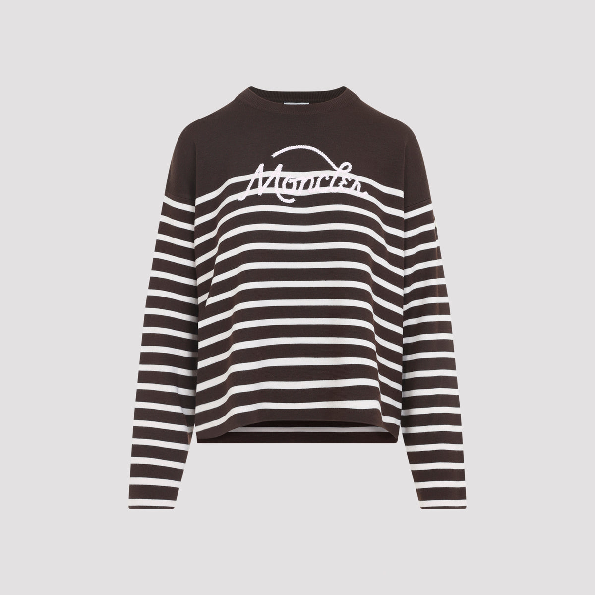 Moncler  Striped Logo Knit Sweater
