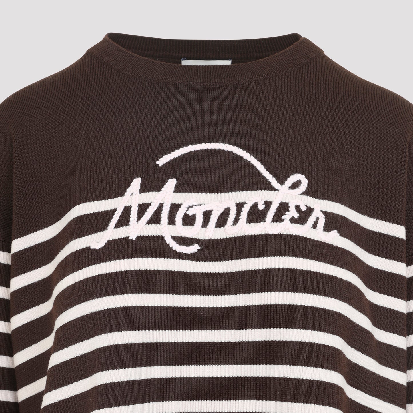 Moncler  Striped Logo Knit Sweater