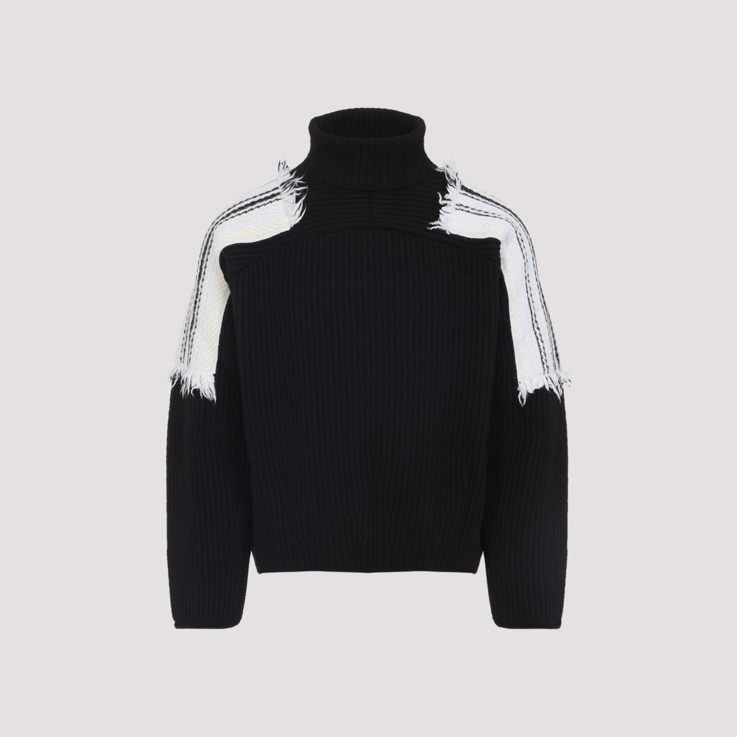 Mordecai Jacquard Stripe Turtle Neck