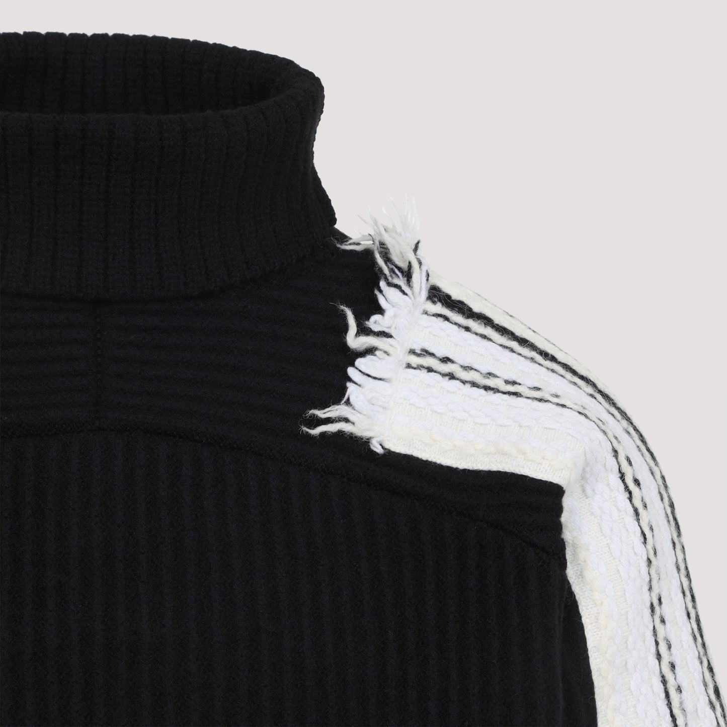 Mordecai Jacquard Stripe Turtle Neck