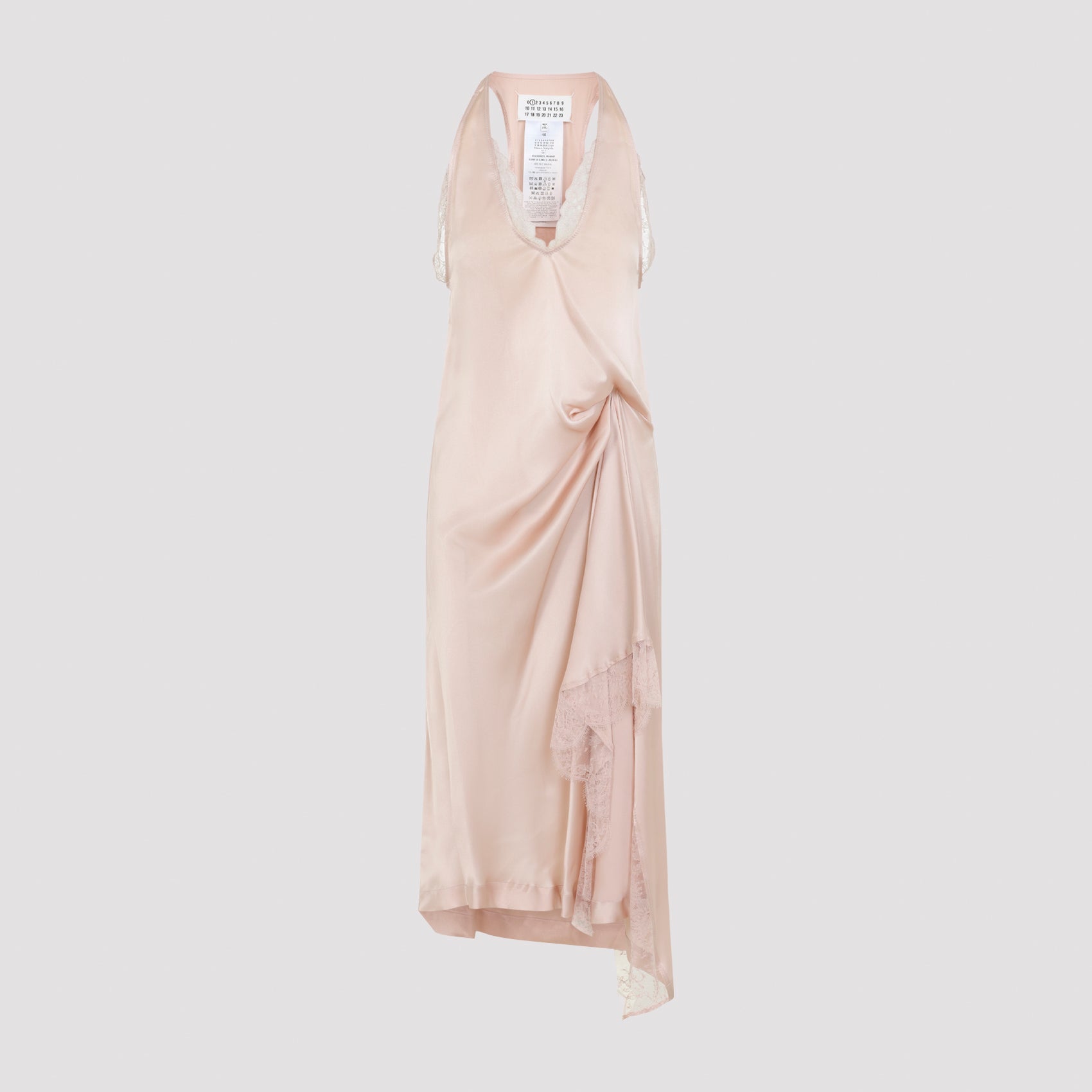Maison Margela Lace Slip Midi Dress