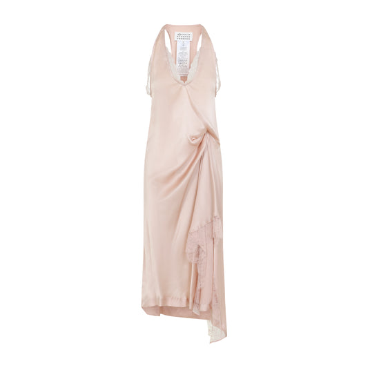 Maison Margela Lace Slip Midi Dress