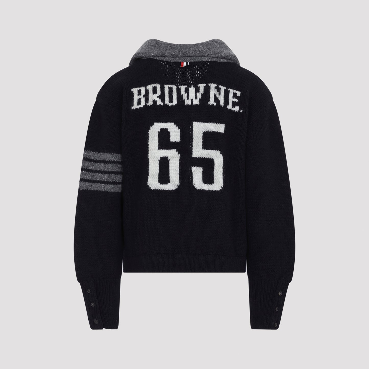 Thom Browne 65 Jersey Collar Cardigan
