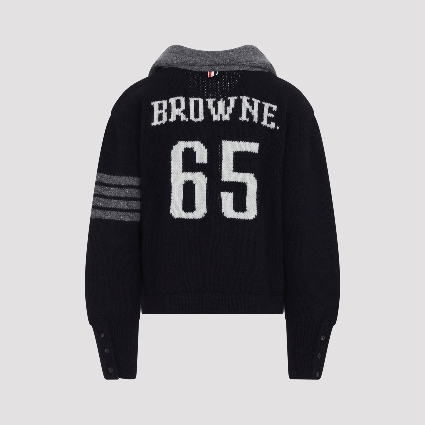 Thom Browne 65 Jersey Collar Cardigan