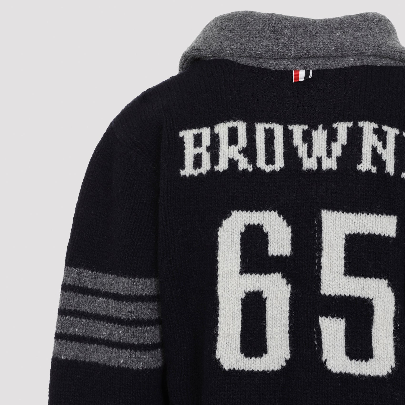Thom Browne 65 Jersey Collar Cardigan