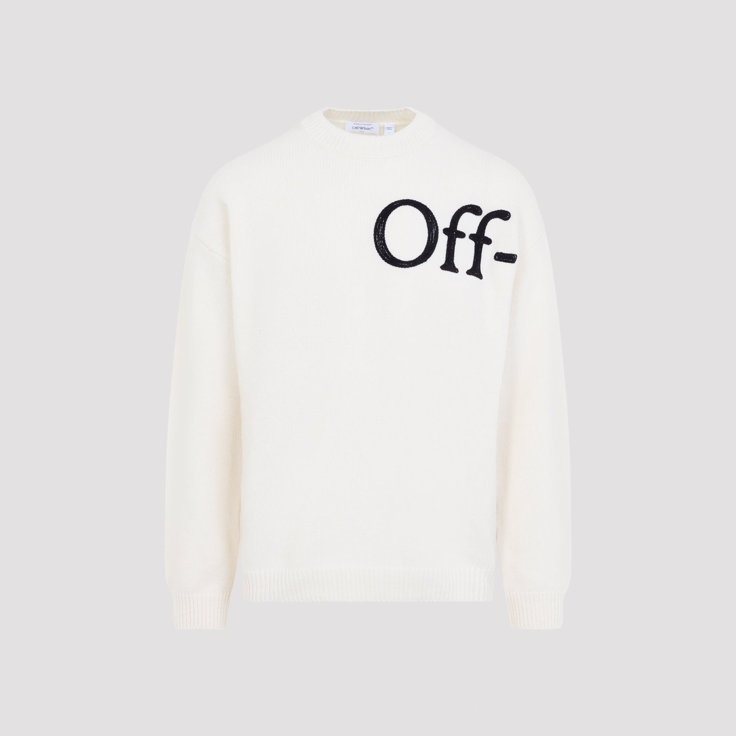 Off White Bookish Shared Knit Crewneck