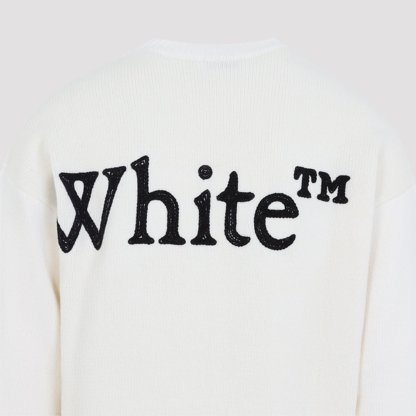 Off White Bookish Shared Knit Crewneck