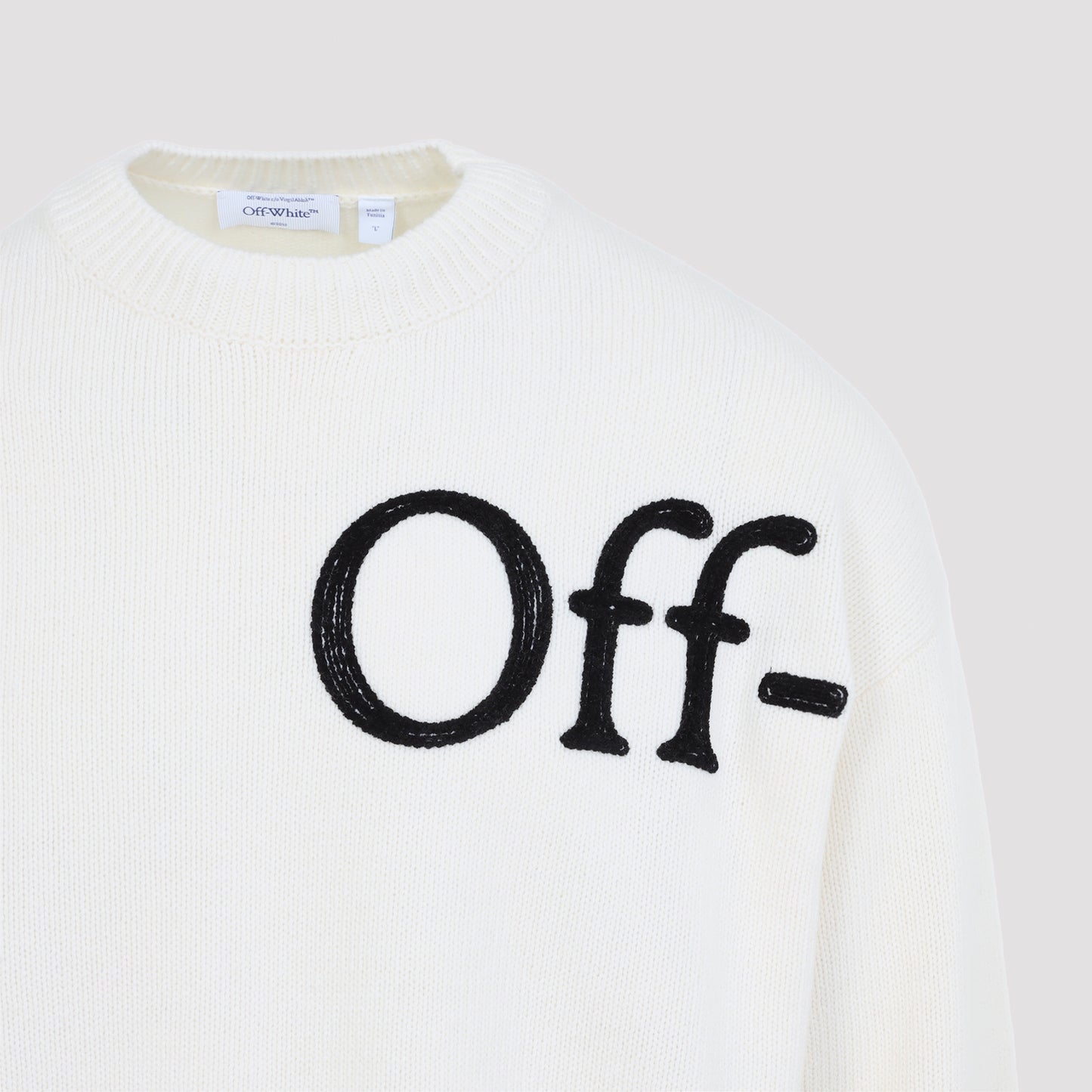Off White Bookish Shared Knit Crewneck