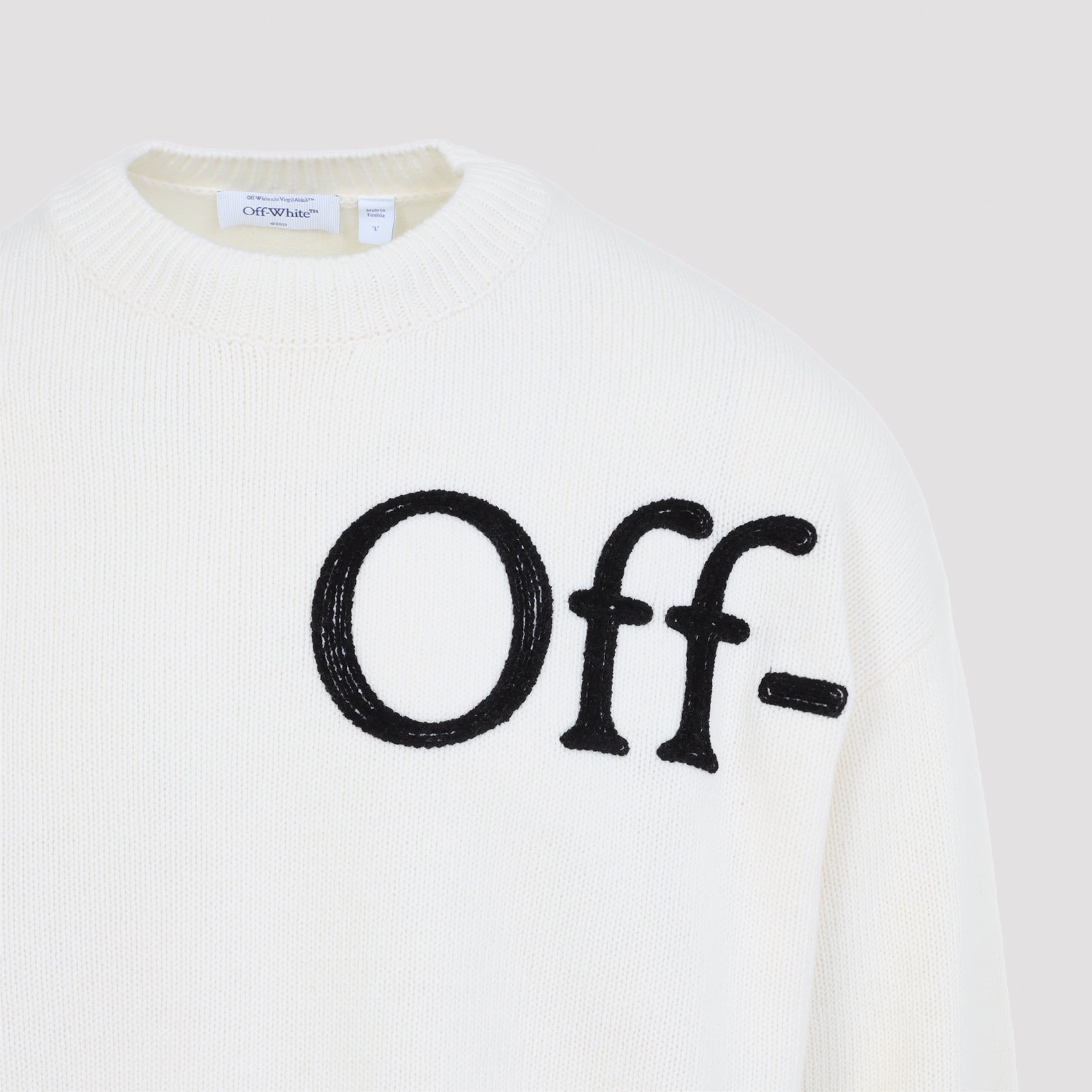 Off White Bookish Shared Knit Crewneck