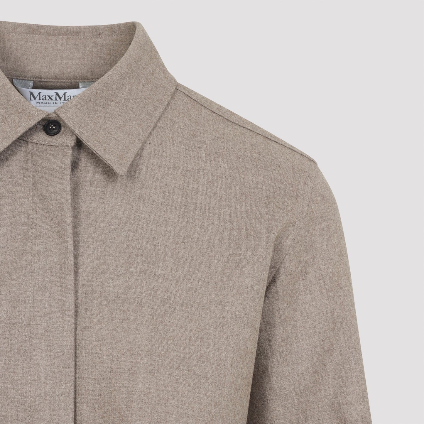 Max Mara Tebaide Foule Of Wool Shirt