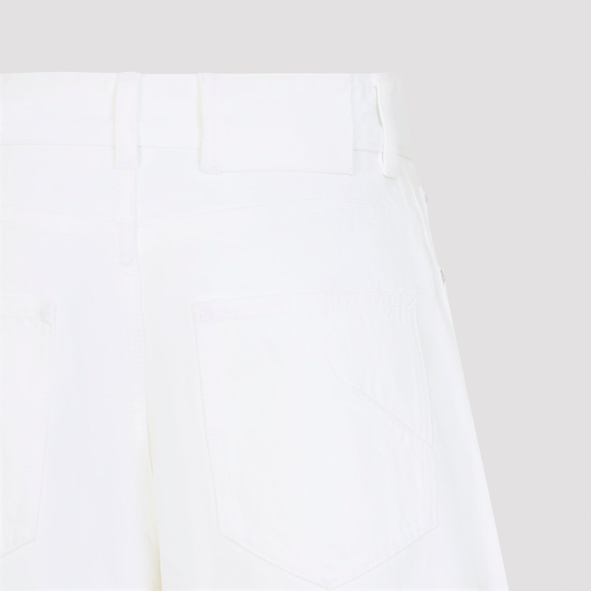 Alaïa Rodeo Light White Denim Trousers