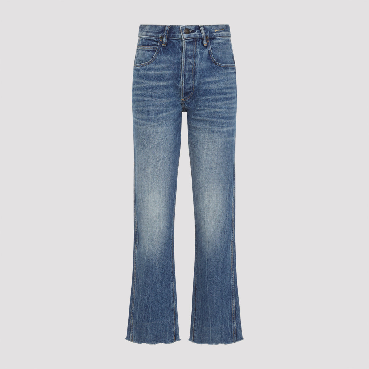 Tom Ford Stonewashed Denim Melanie Straight Trousers