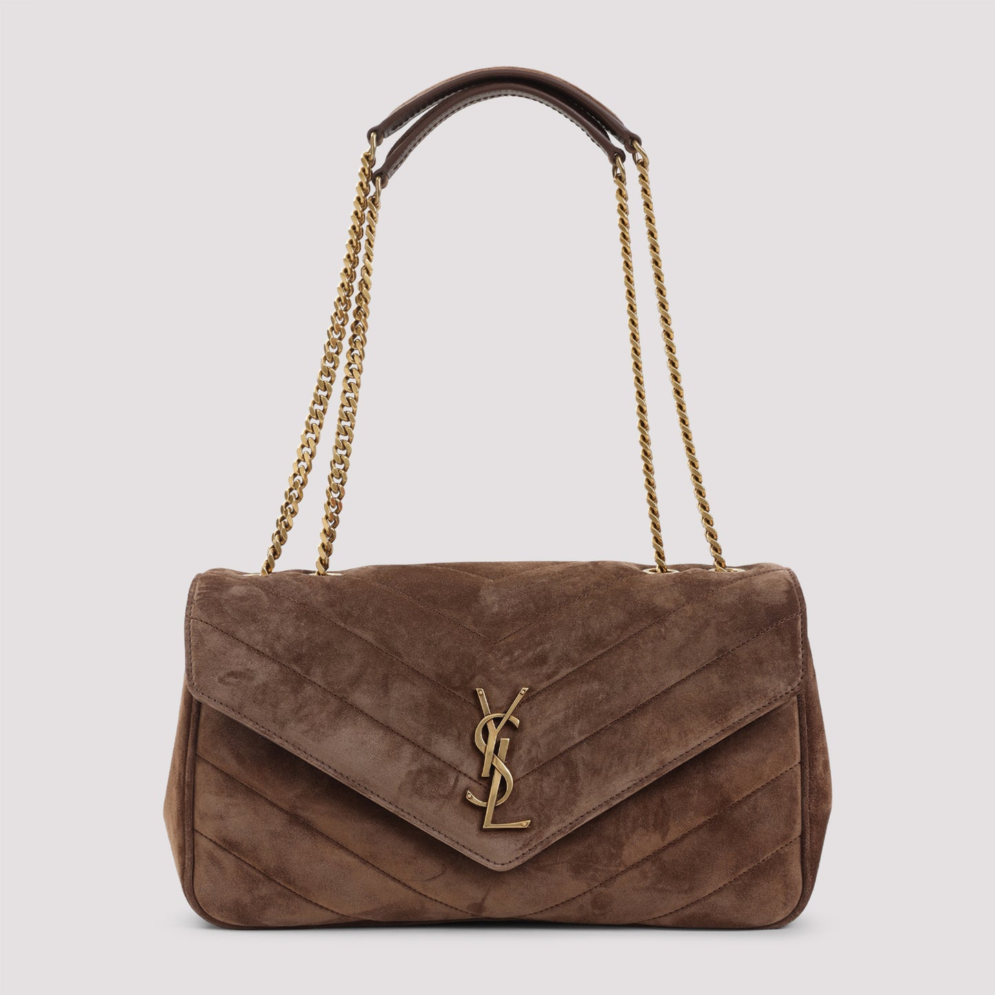 Saint Laurent LouLou Suede Calf Leather Shoulder Bag