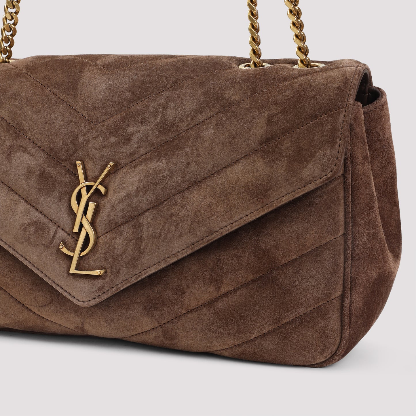 Saint Laurent LouLou Suede Calf Leather Shoulder Bag