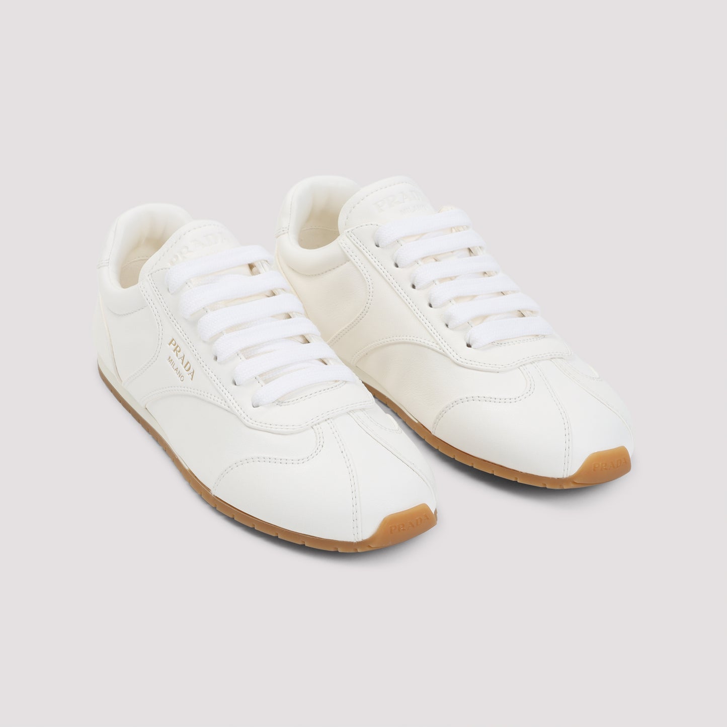 Prada Lamb Leather Sneakers