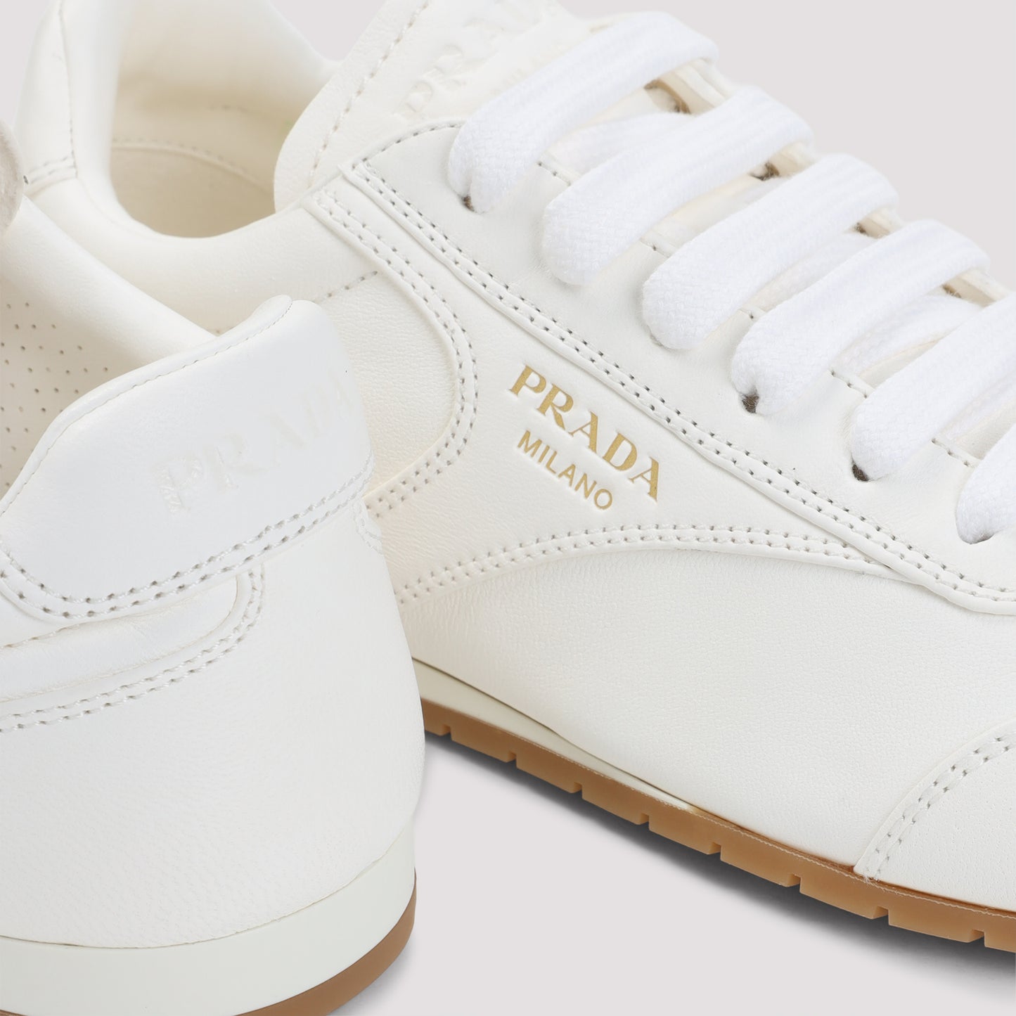 Prada Lamb Leather Sneakers