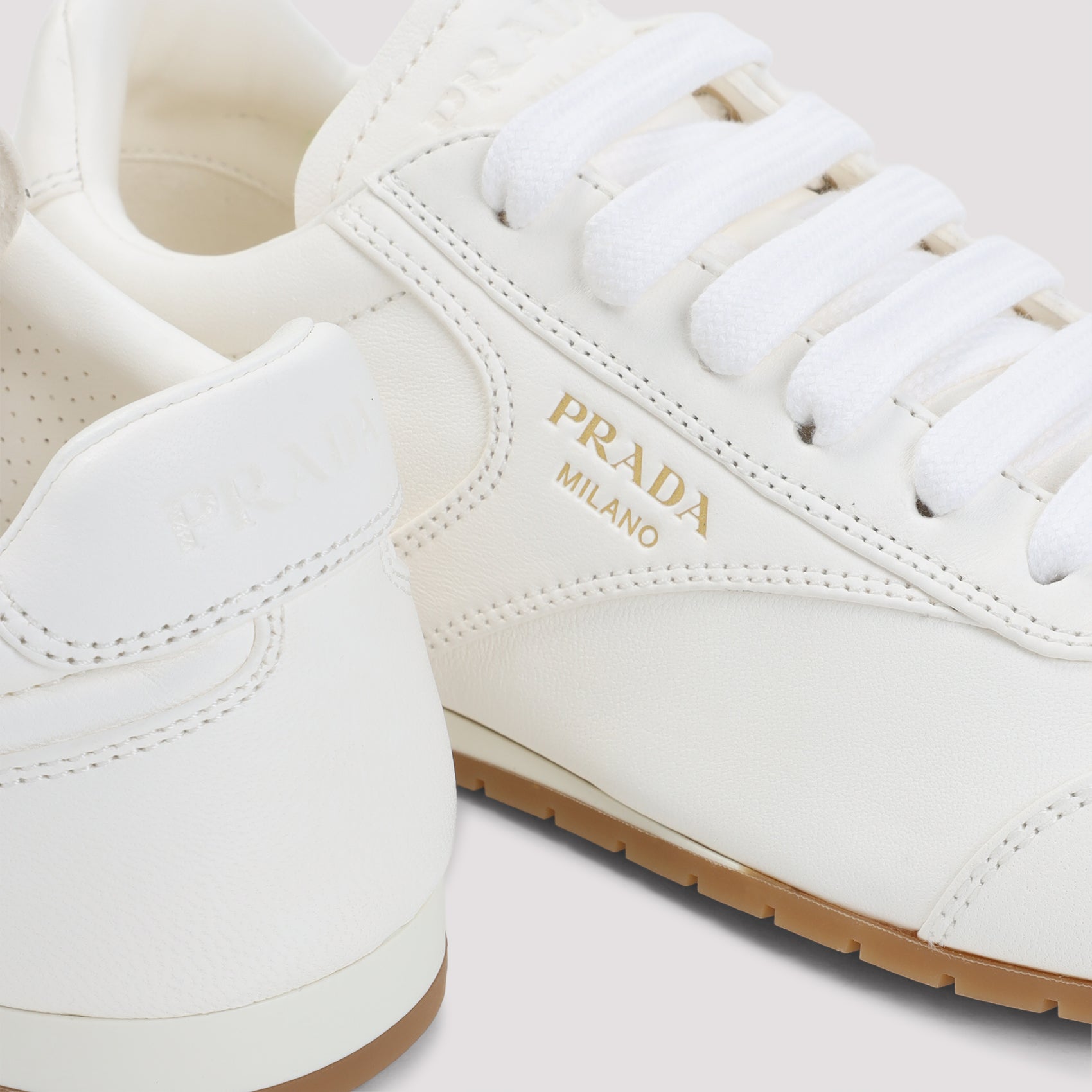 Prada Lamb Leather Sneakers