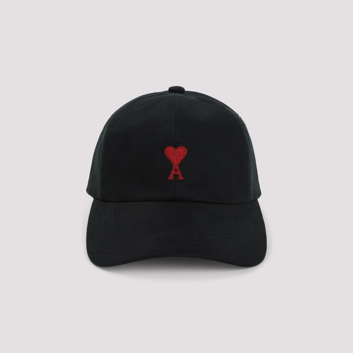 Ami Paris Red Adc Embroidery Hat