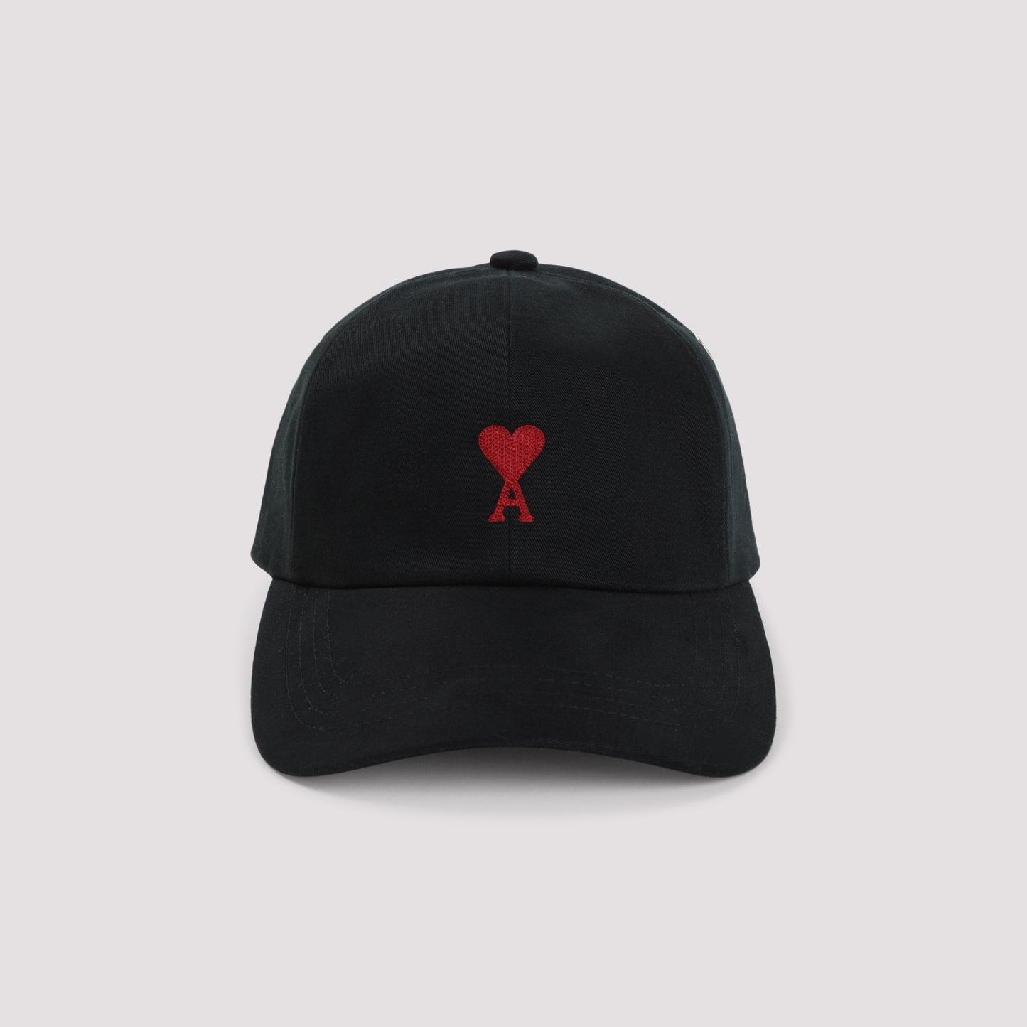 Ami Paris Red Adc Embroidery Hat