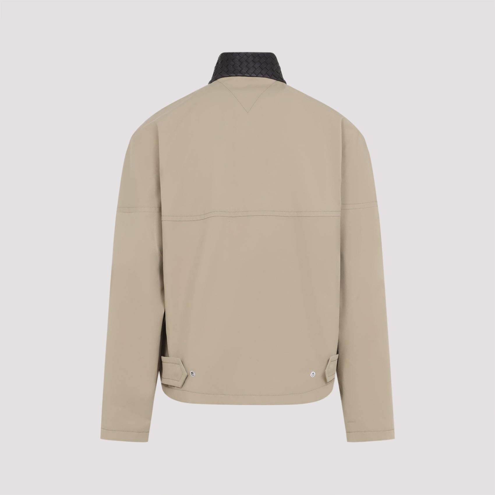 Bottega Veneta Intrecciato Collar Zip Jacket