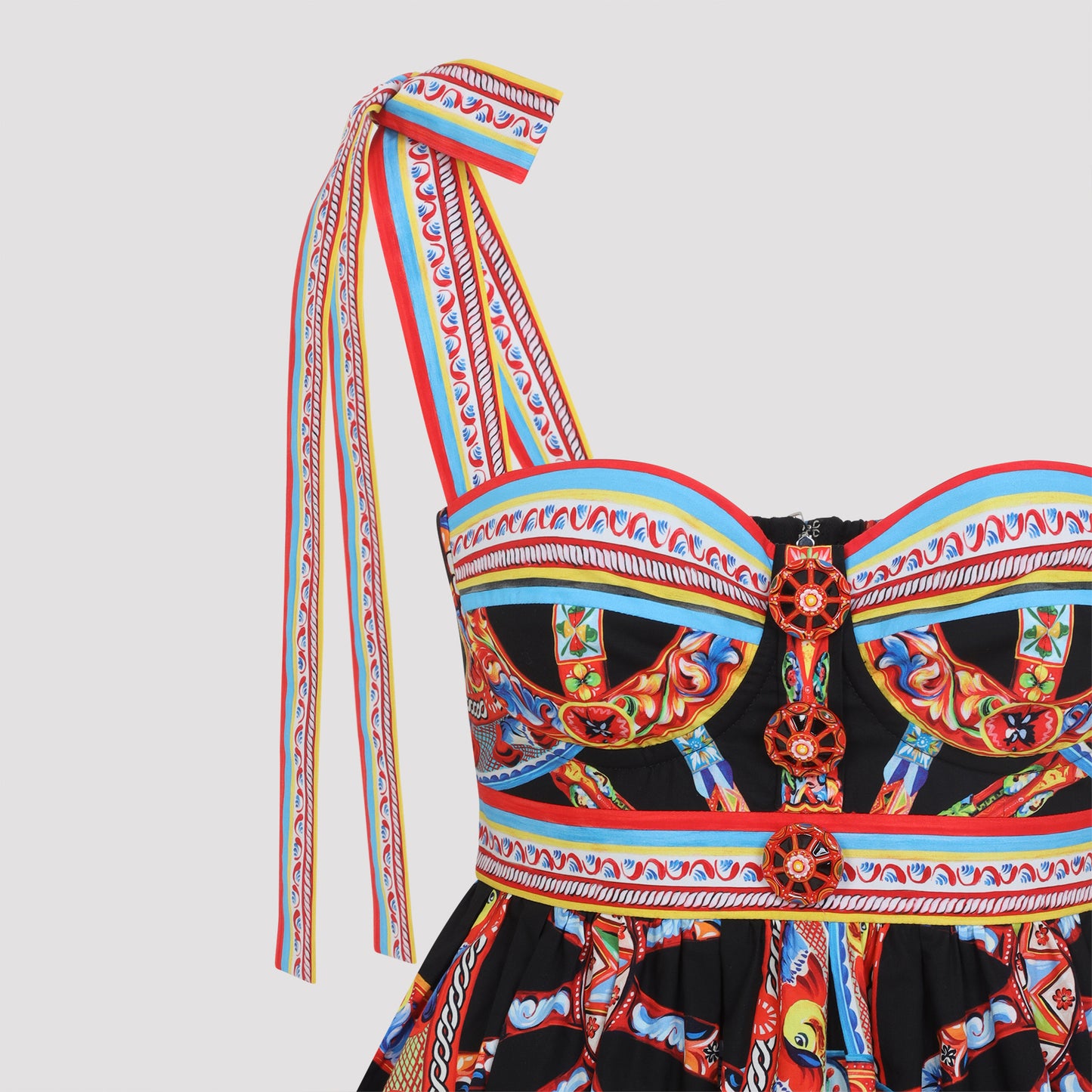 Dolce & Gabbana Popeline Carretto Mini Dress