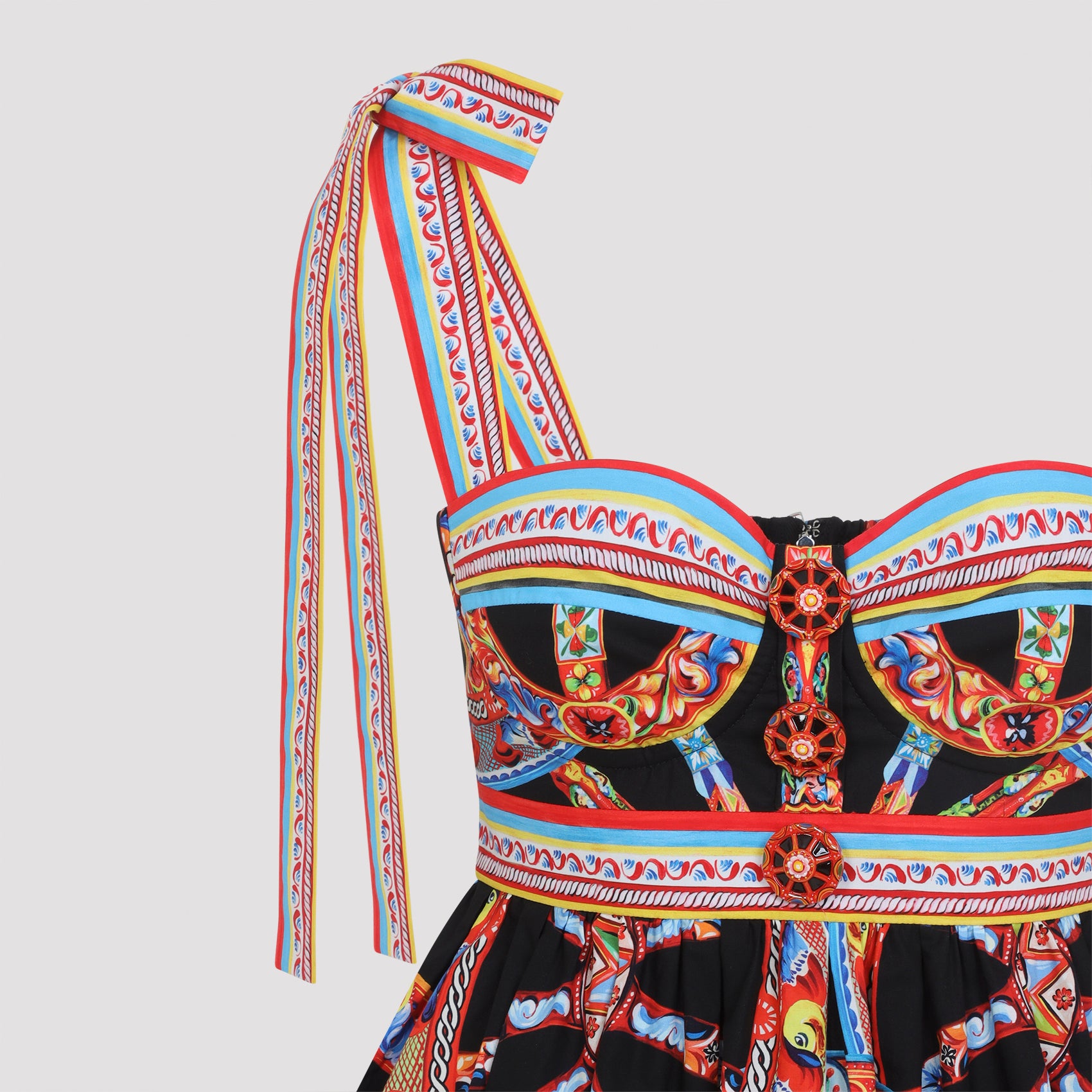 Dolce & Gabbana Popeline Carretto Mini Dress