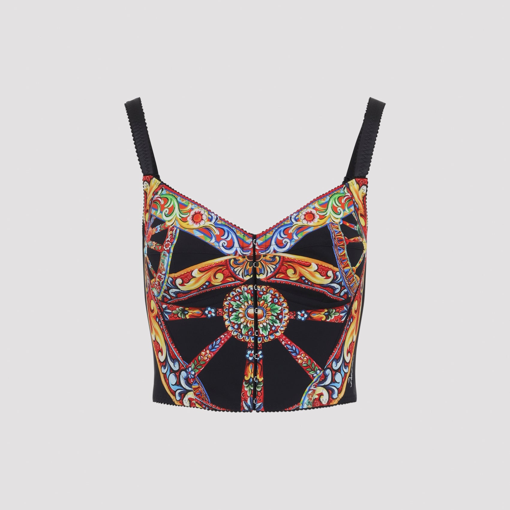 Dolce & Gabbana Charmeuse Carretto Top