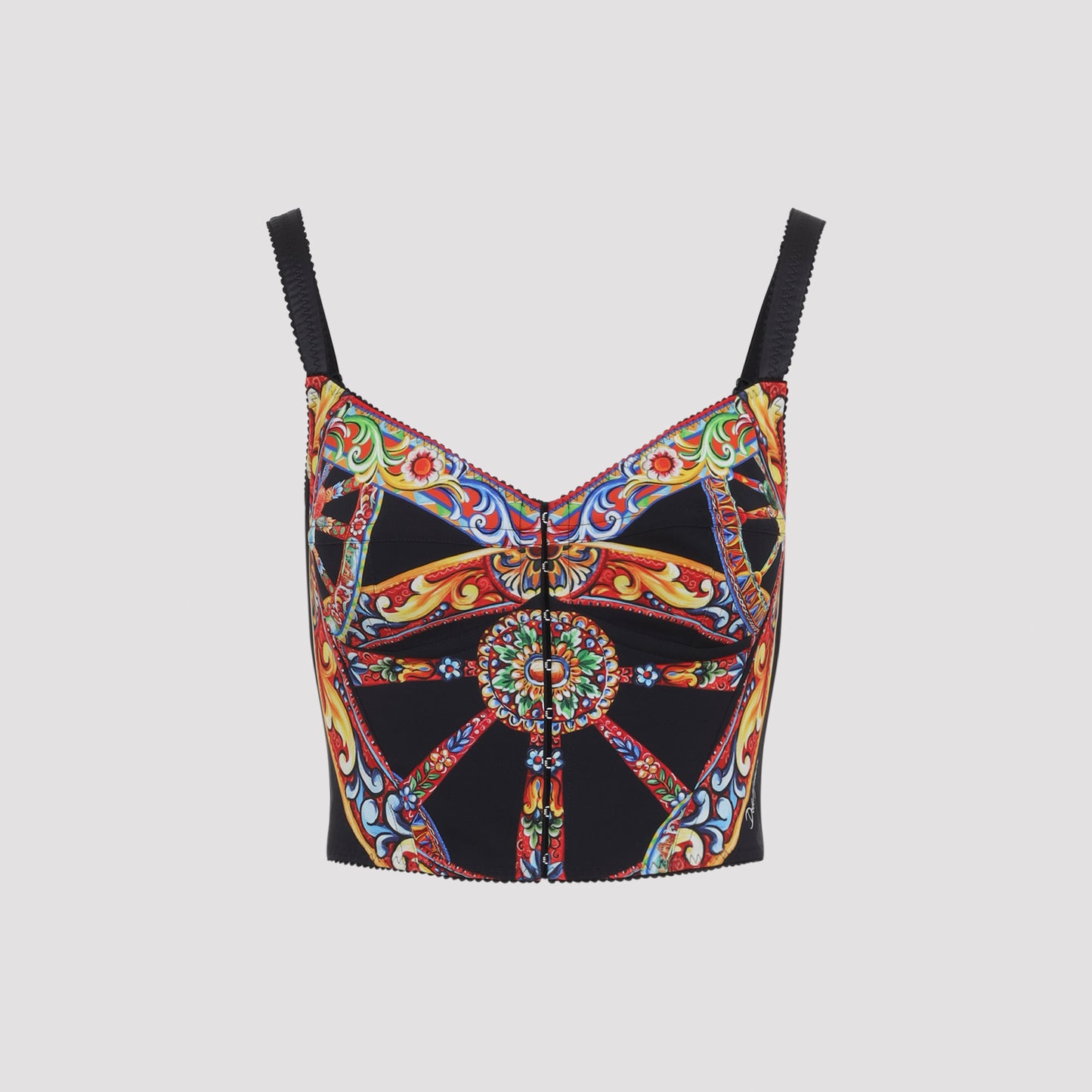 Dolce & Gabbana Charmeuse Carretto Top