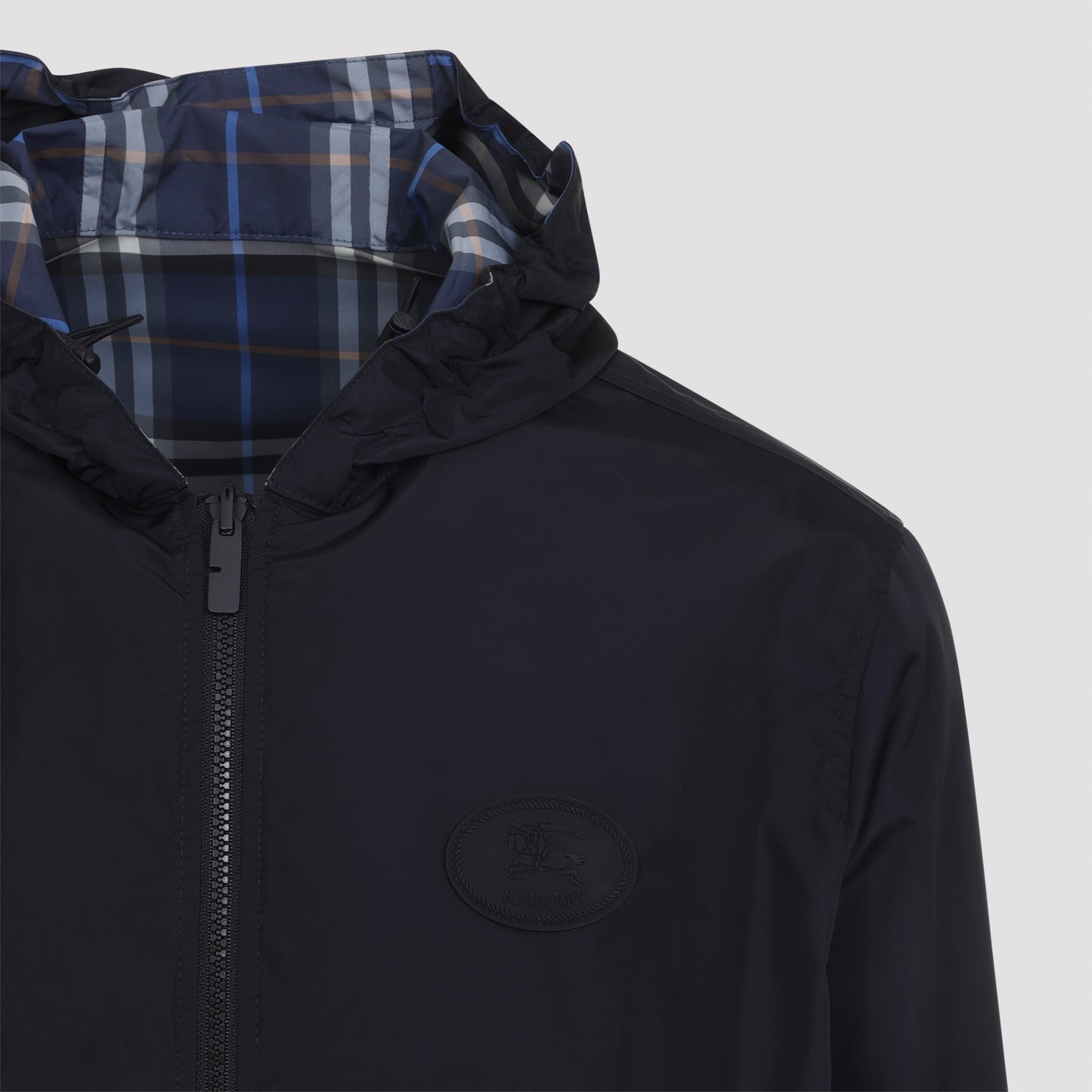 Burberry Check Newport Reversible Hooded Jacket