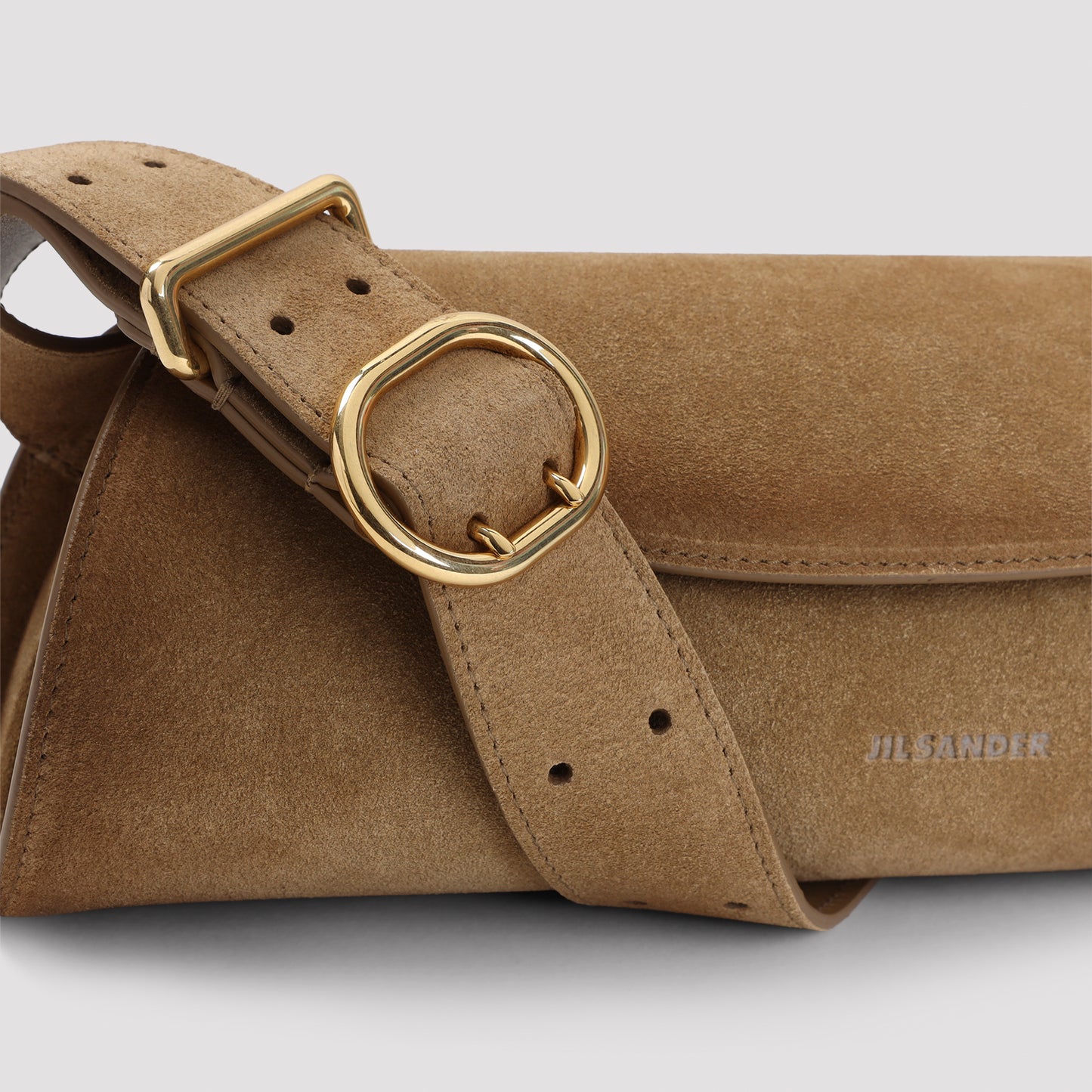 Jil Sander Suede Cannolo Bag