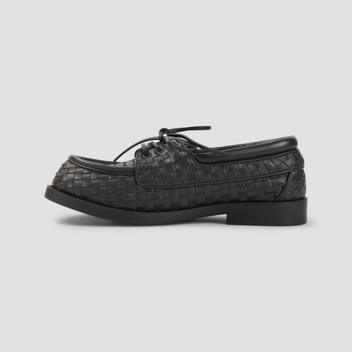 Bottega Veneta Pier Intrecciato Boat Shoes