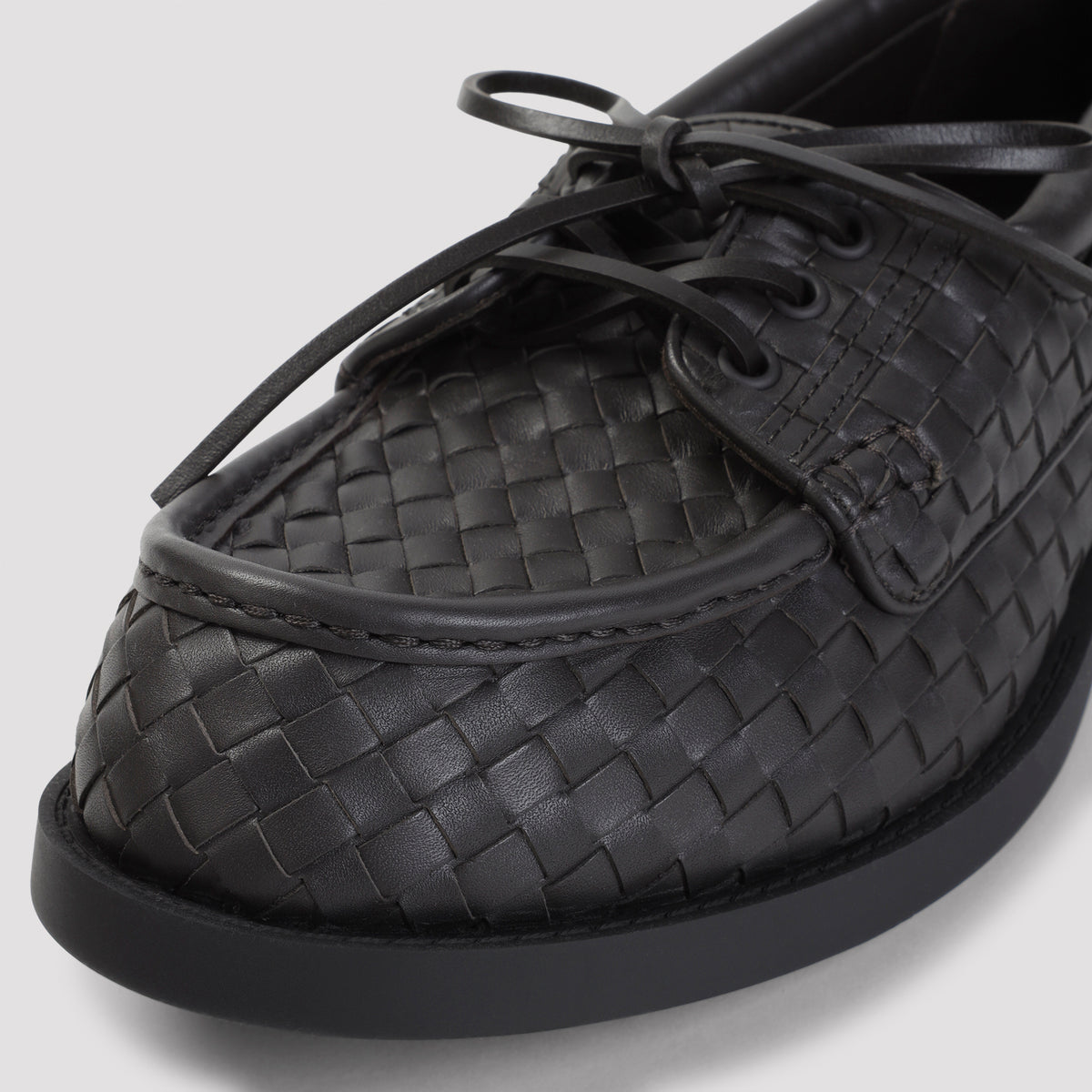 Bottega Veneta Pier Intrecciato Boat Shoes