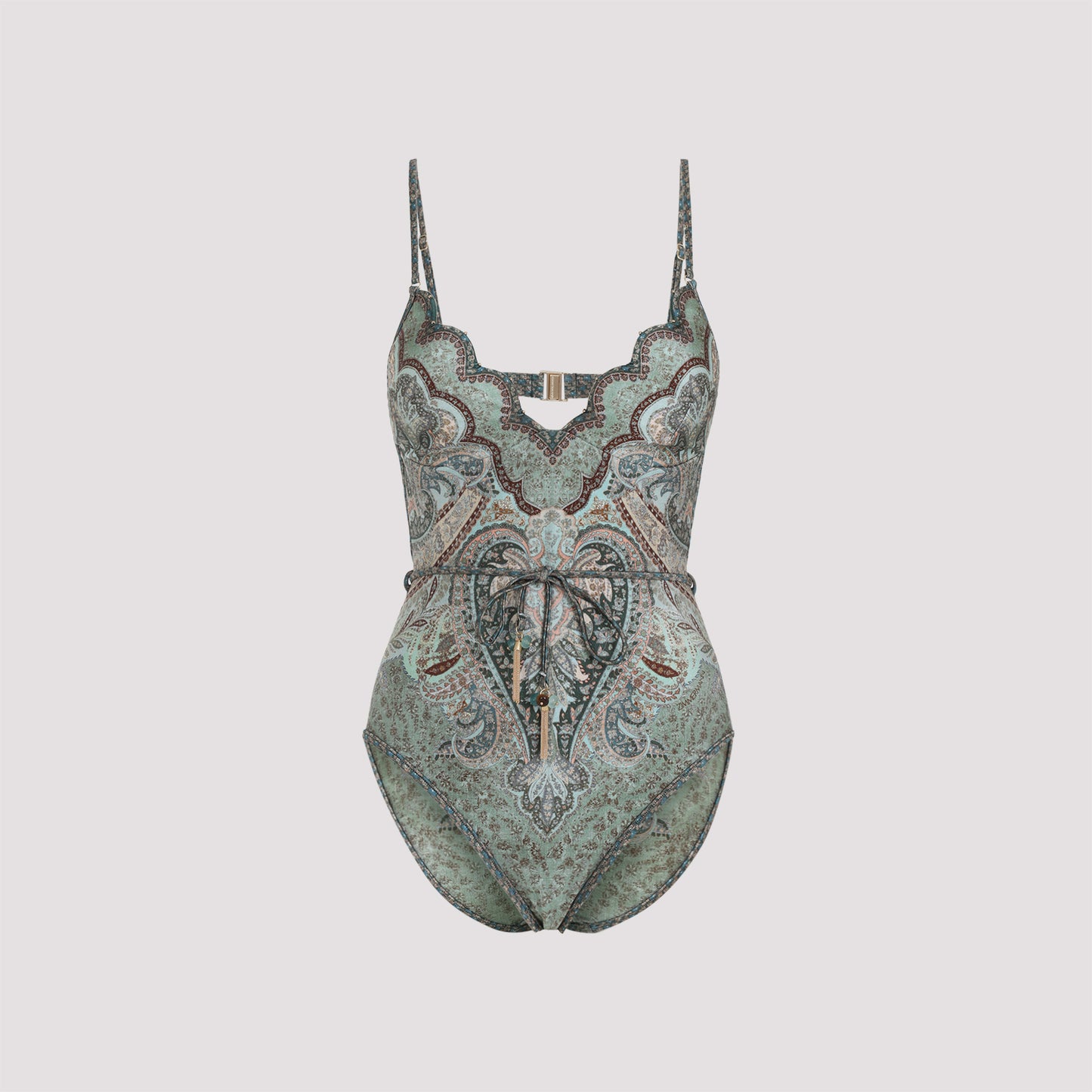 Zimmermann Wanderlust Scallop One-Piece