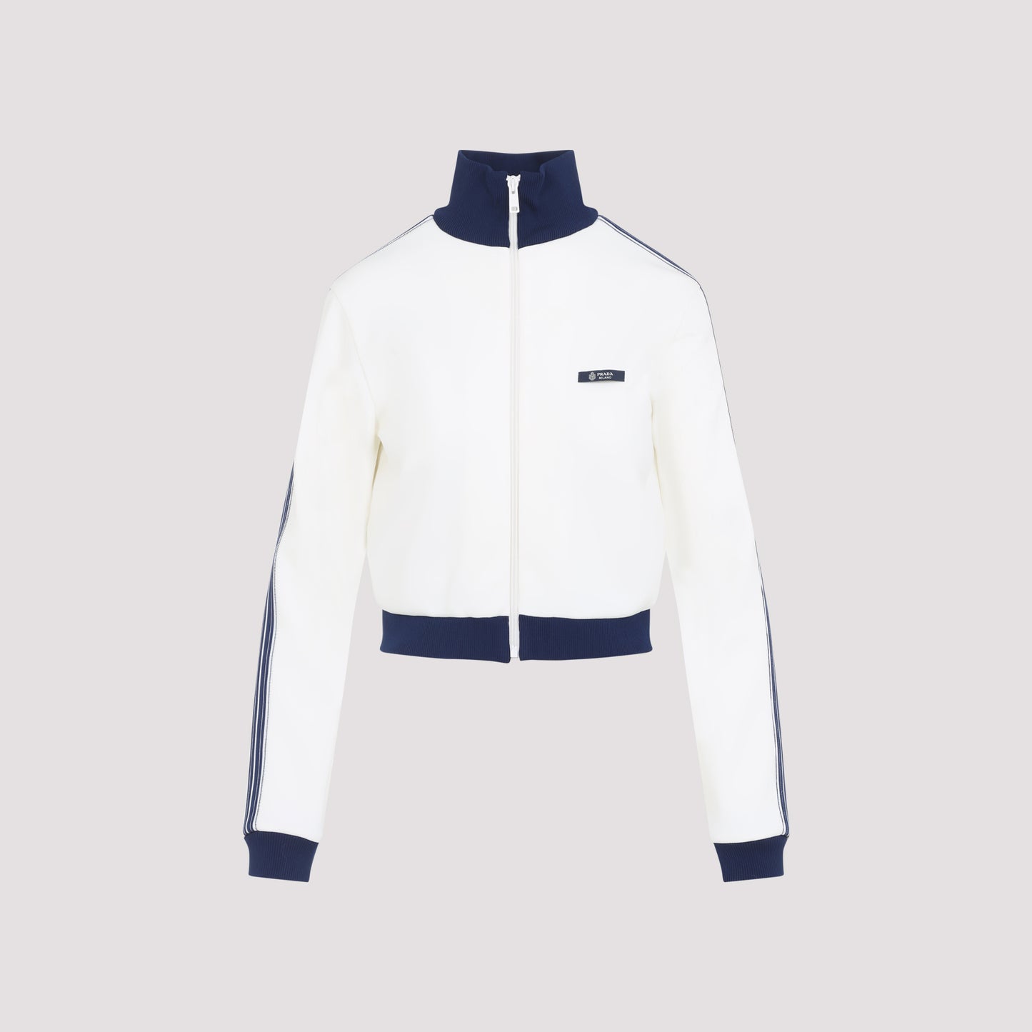 Prada Zip-Up Logo Jacket