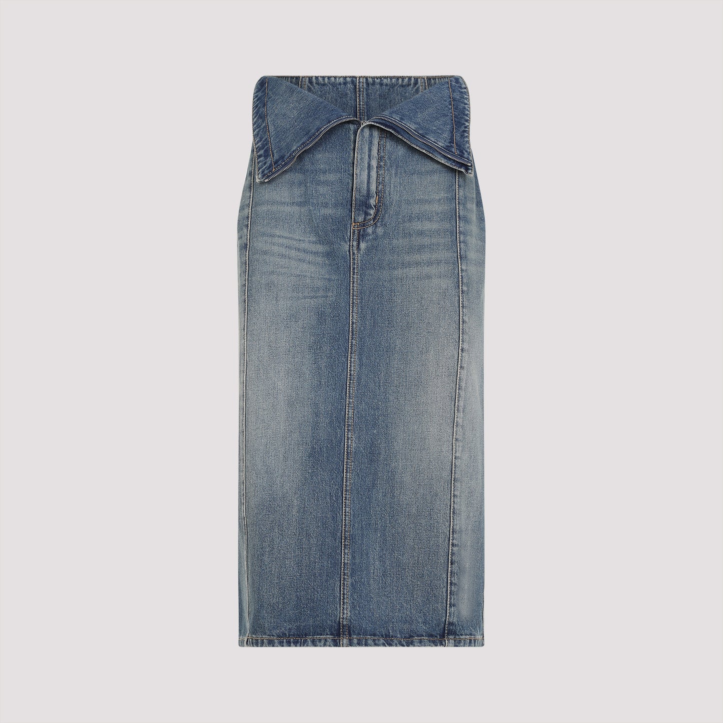 Alexander McQueen Cotton Midi Skirt