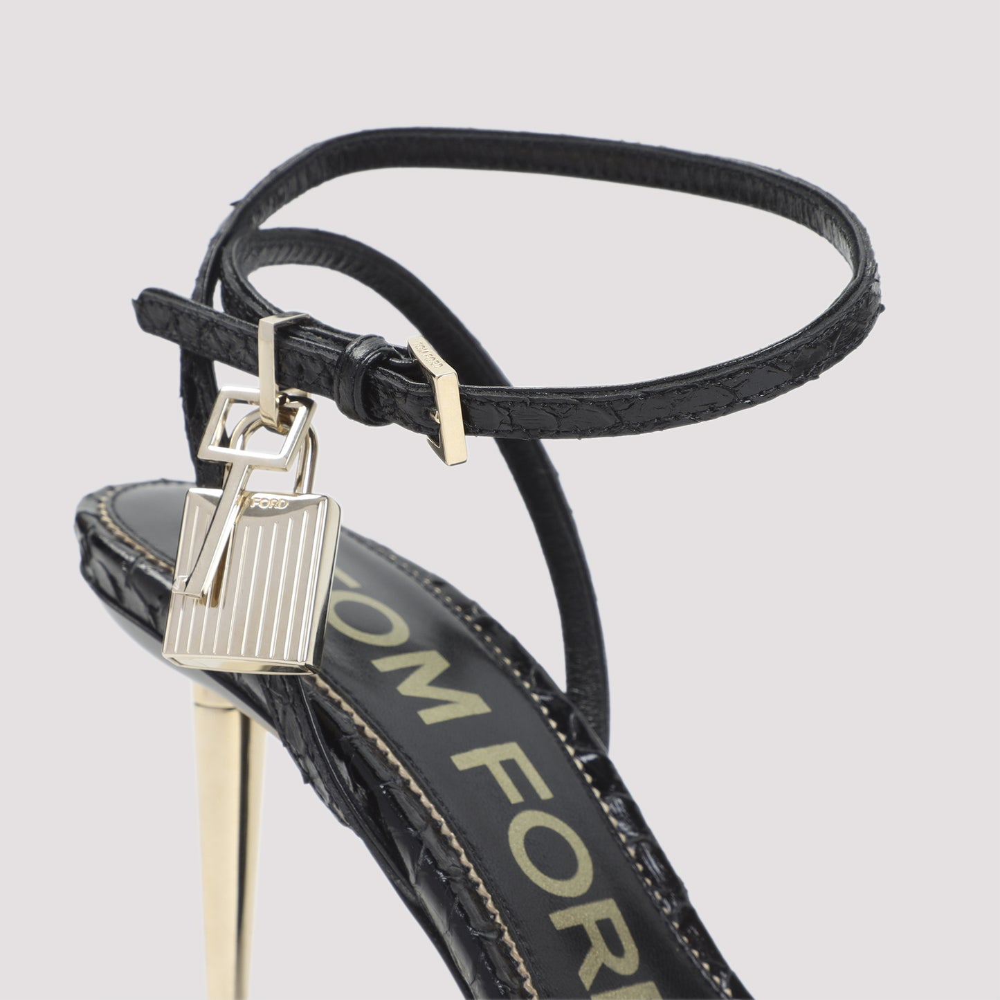 Tom Ford Semi Shiny Printed Python Sandals