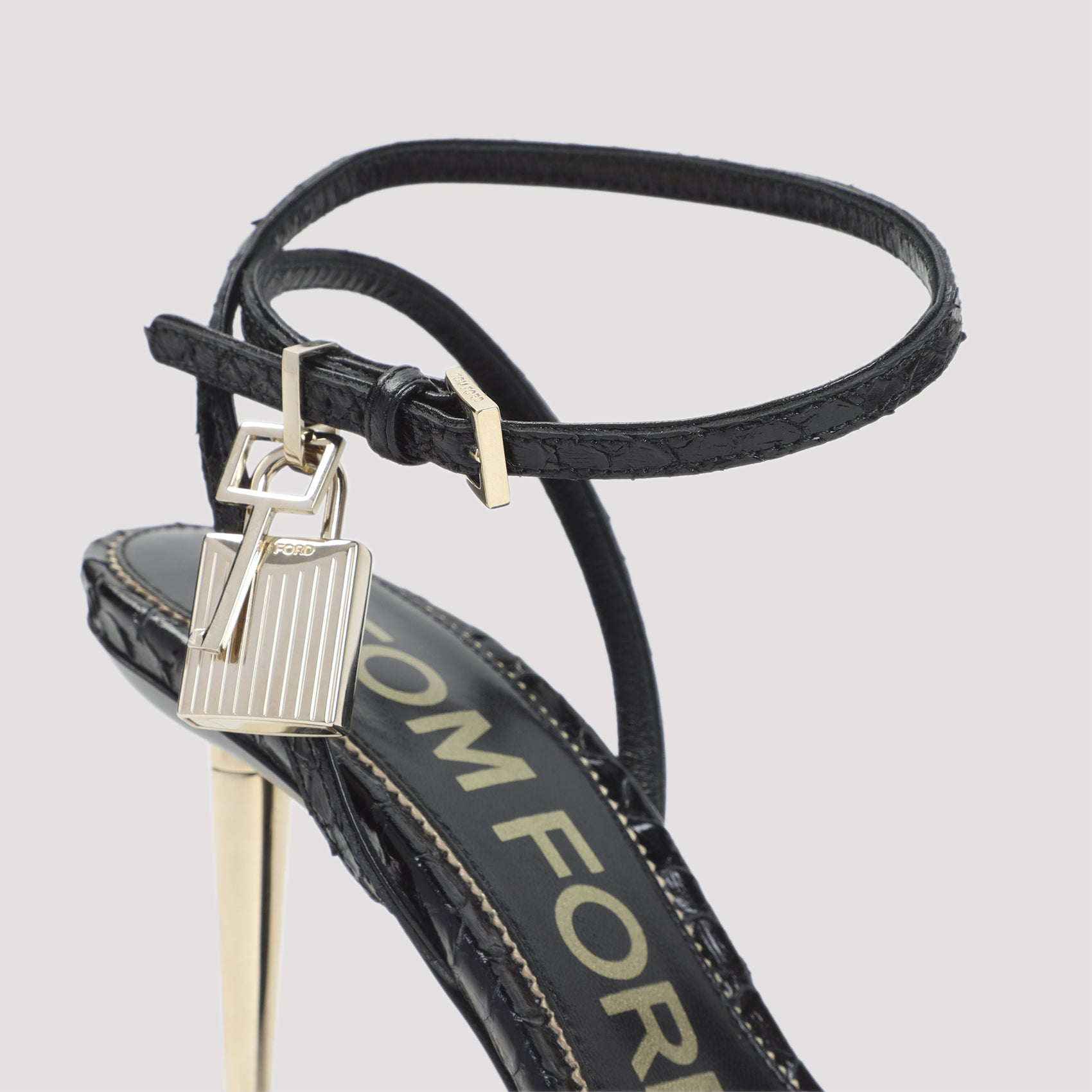 Tom Ford Semi Shiny Printed Python Sandals
